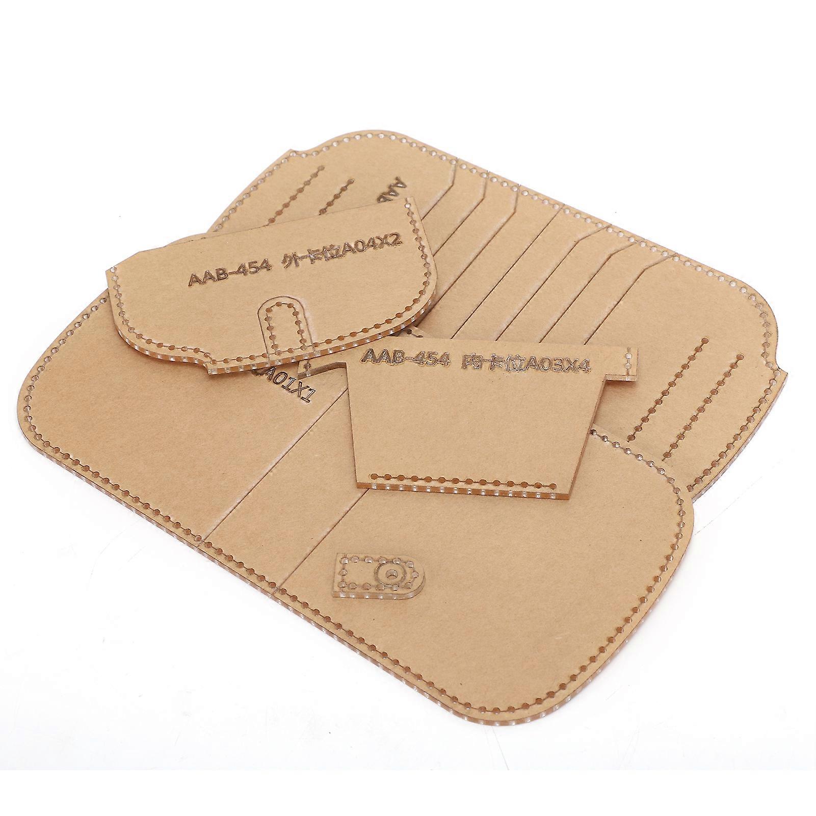 Short Wallet Acrylic Template Stencil 10.5x9.5x1cm DIY Mould Tool