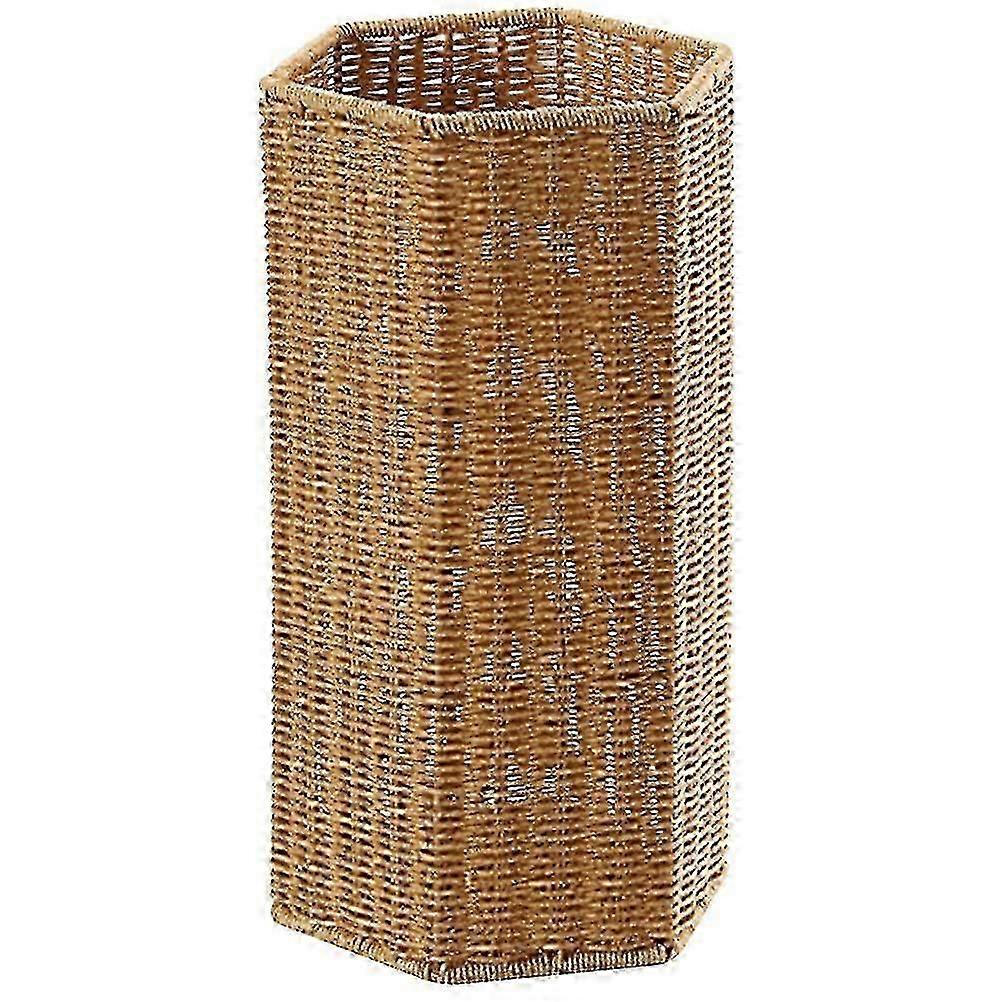 Rotin artificiel design en plastique parapluie support de stockage organisateur d’entrée