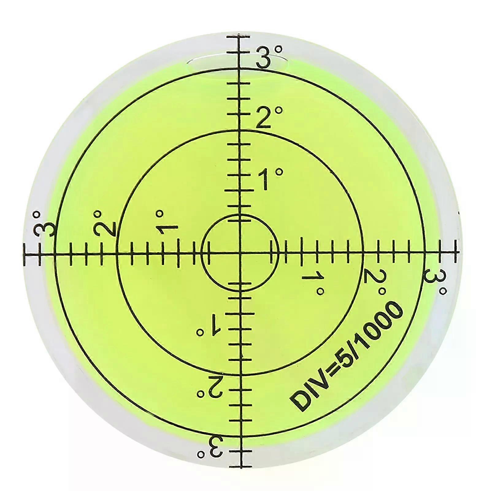 Small Level Bubble Round Bubble Level 60mm Diameter Measuring Tool Round Level Bubble with Scale for Camera Balance