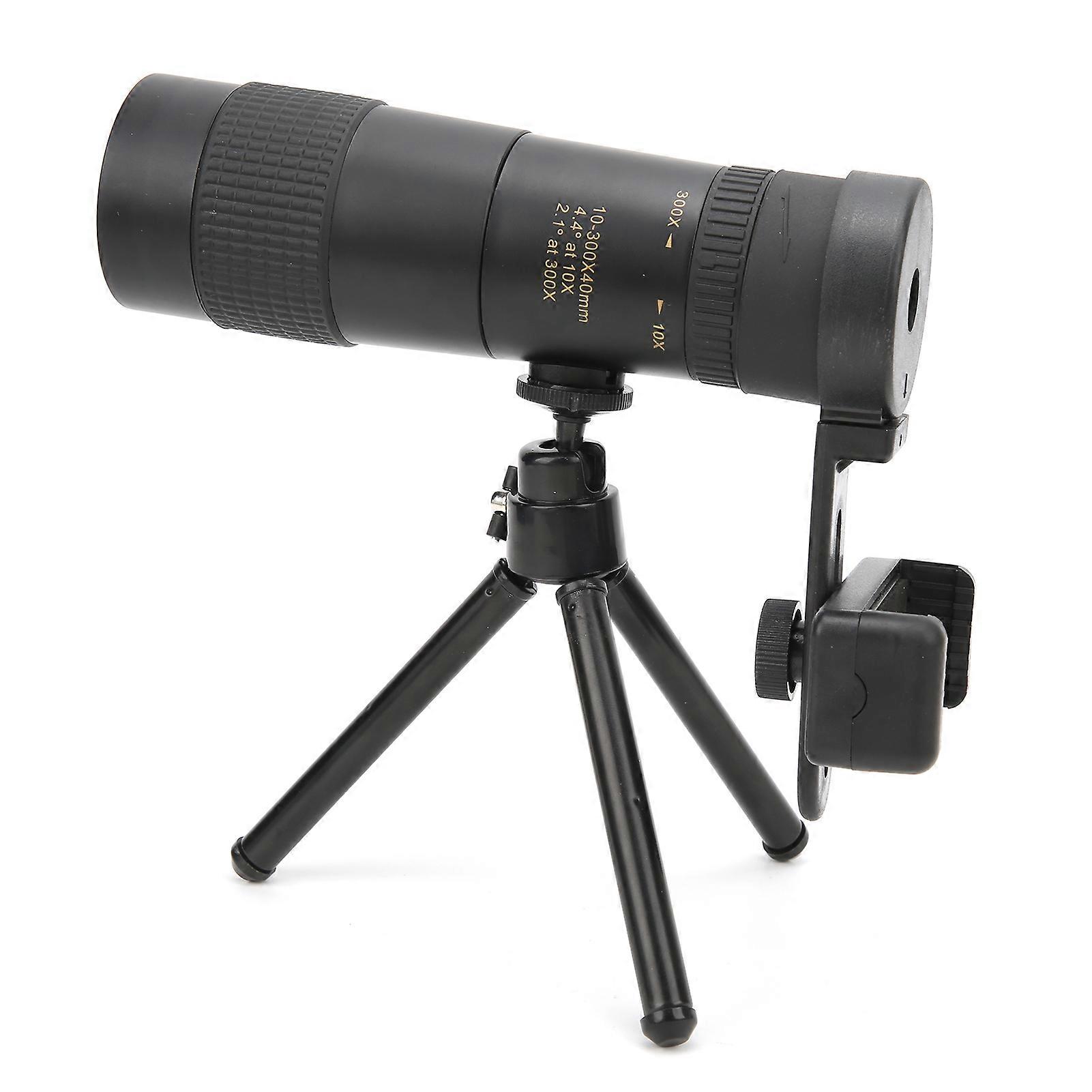 10-300x40mm High Power Monocular Telescope with Tripod Adapter
