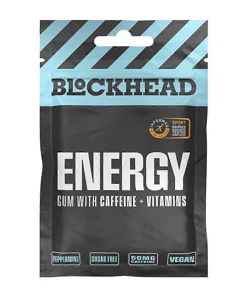 Blockhead Energy Gum with 50mg Caffeine 7 pieces - 12 Pack