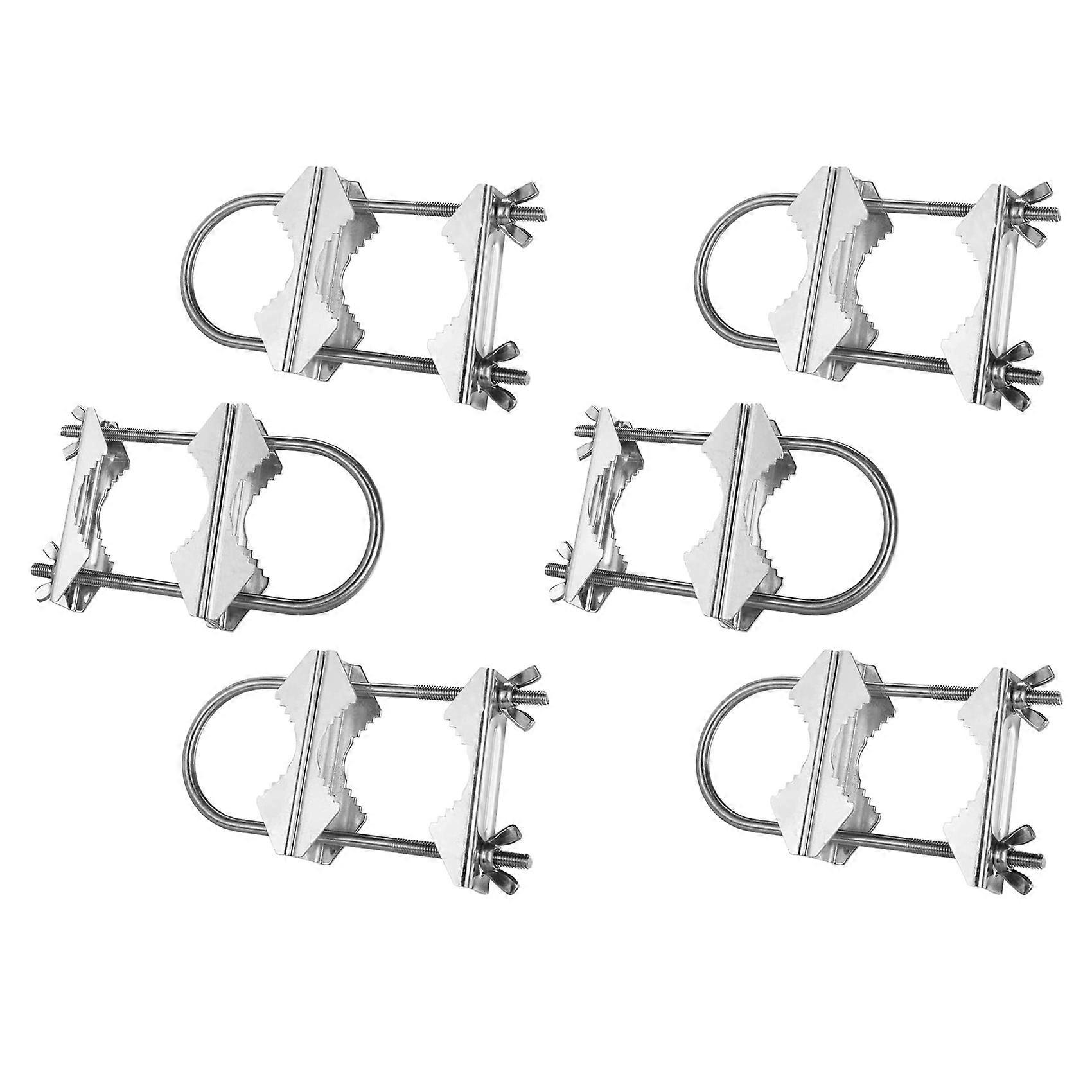 Double Antenna Mast Clamp V Jaw Block with U Bolts Heavy Duty Anti-Rust Mast to Mast Mount Bracket K