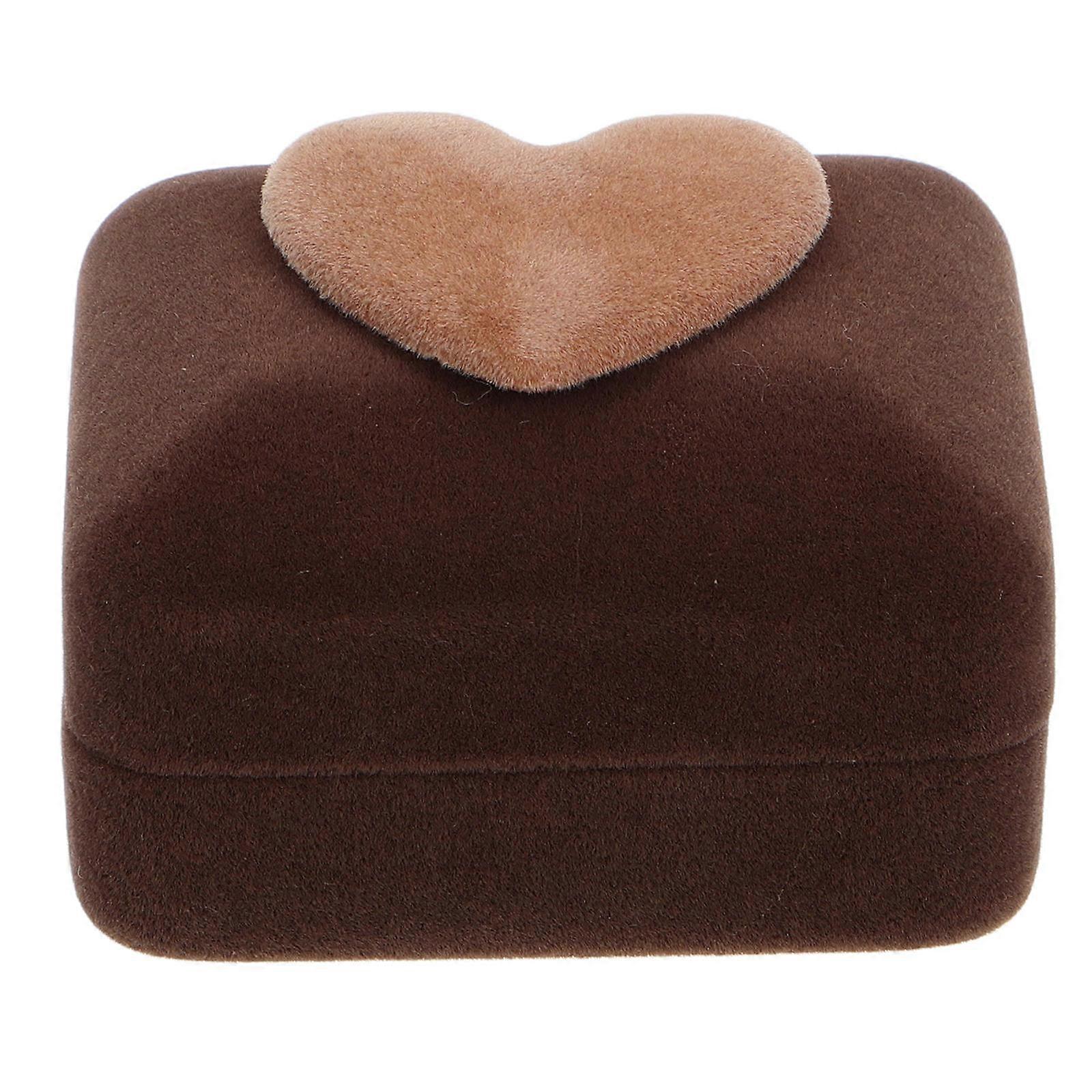 Proposal Ring Box Velvet Jewelry Ring Case for Wedding 3Pcs Set