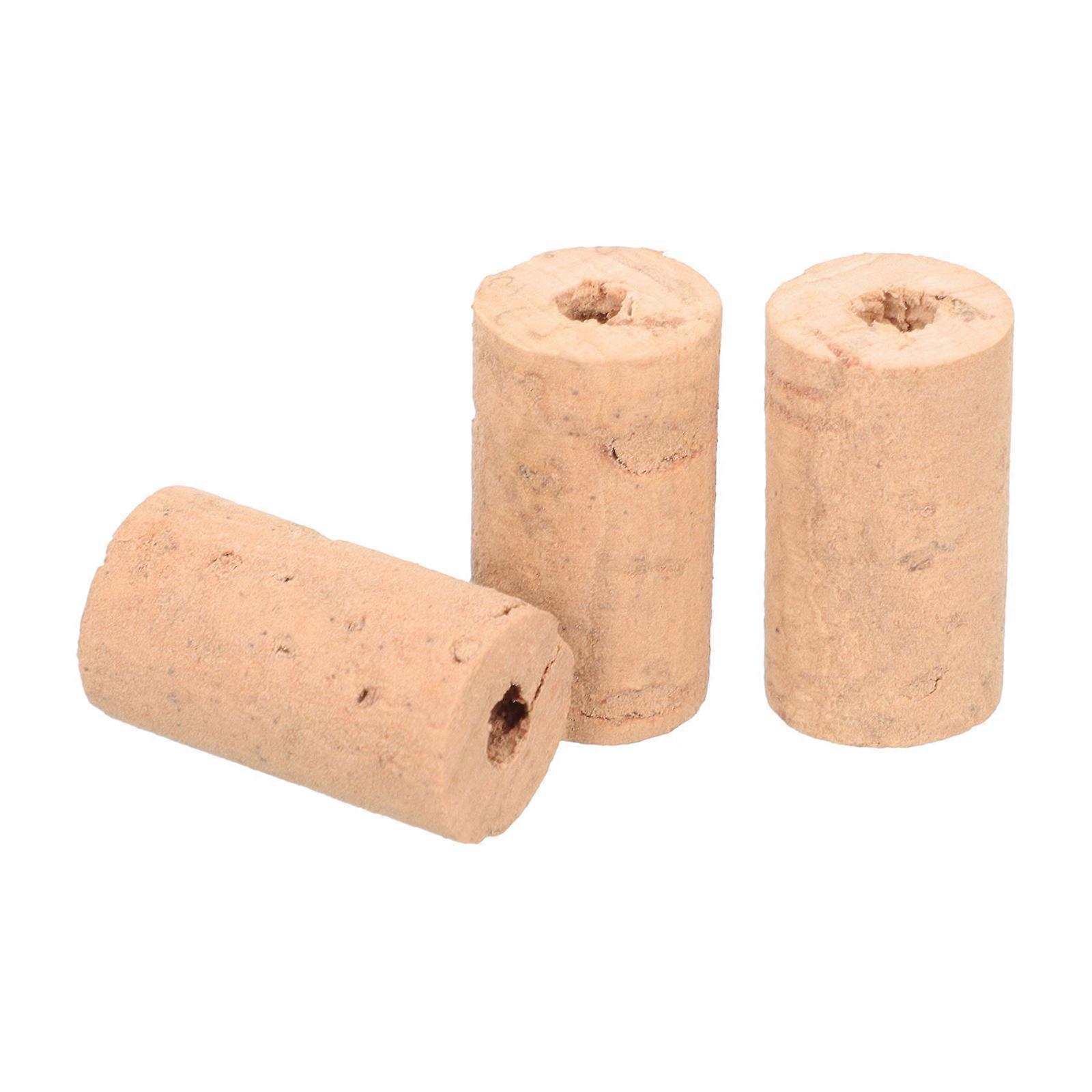 Protective Instrument Corks Piccolo Accessories Khaki Wood for Players 3Pack