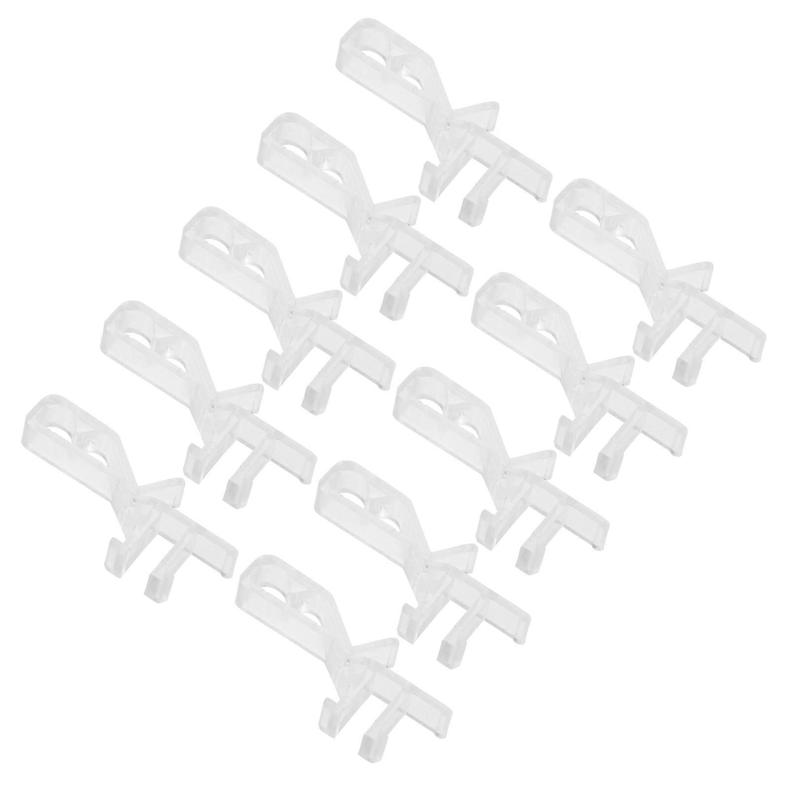 Hidden Valance Clips Window Blinds Holder for 80Pcs Transparent Clip Set