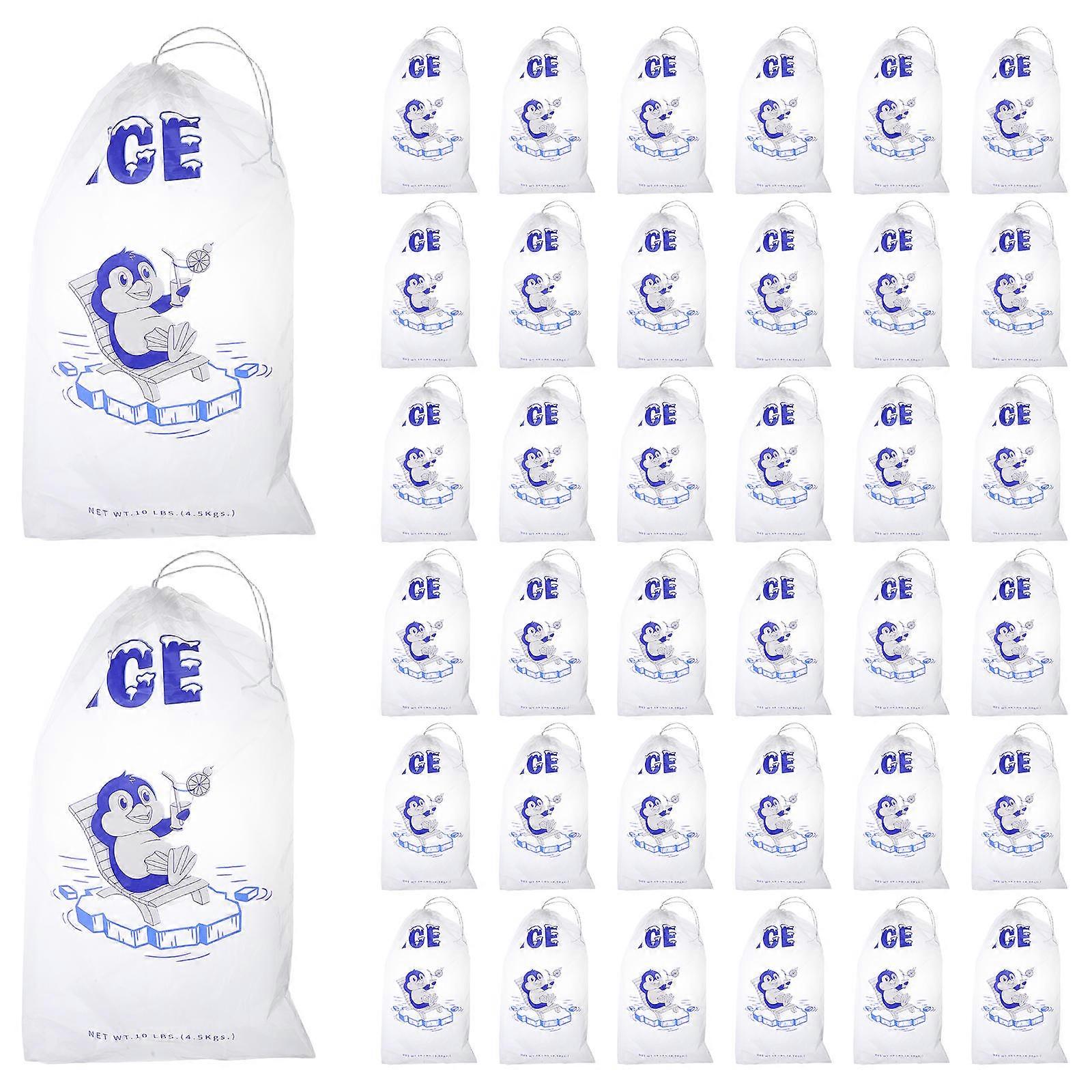 Reusable Plastic Ice Cube Pouch for Kitchen Use 50Pcs