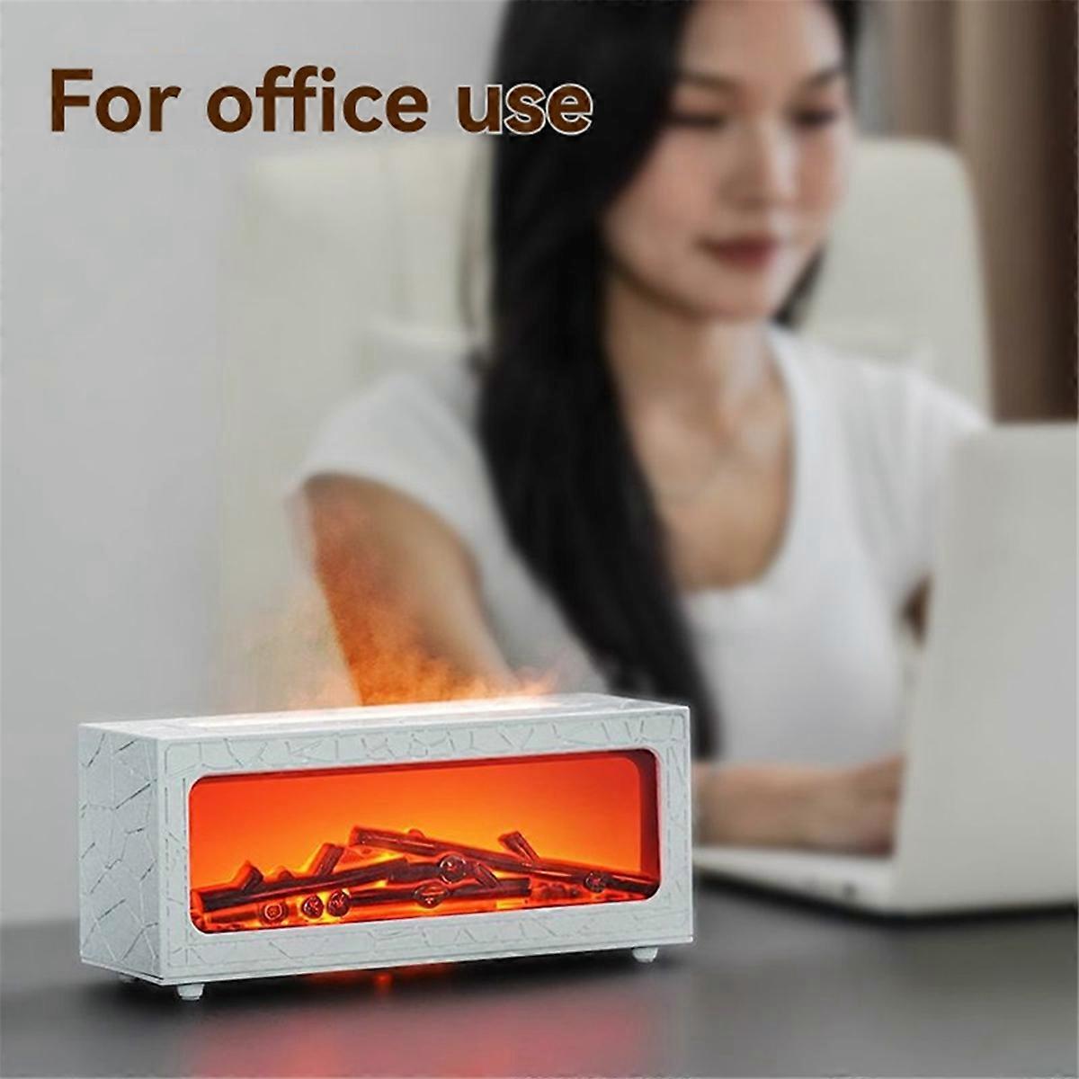 Mini Fireplace Diffusers for Essential Oils Fireplace Humidifier with Remote Bonfire Flame Diffuser