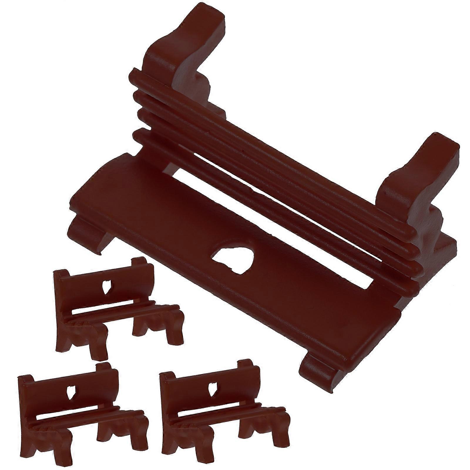 Rectangular Miniature Bench Model For DIY Accessory And Photo Prop In Microlandscape Layout With High Simulation 4Pcs
