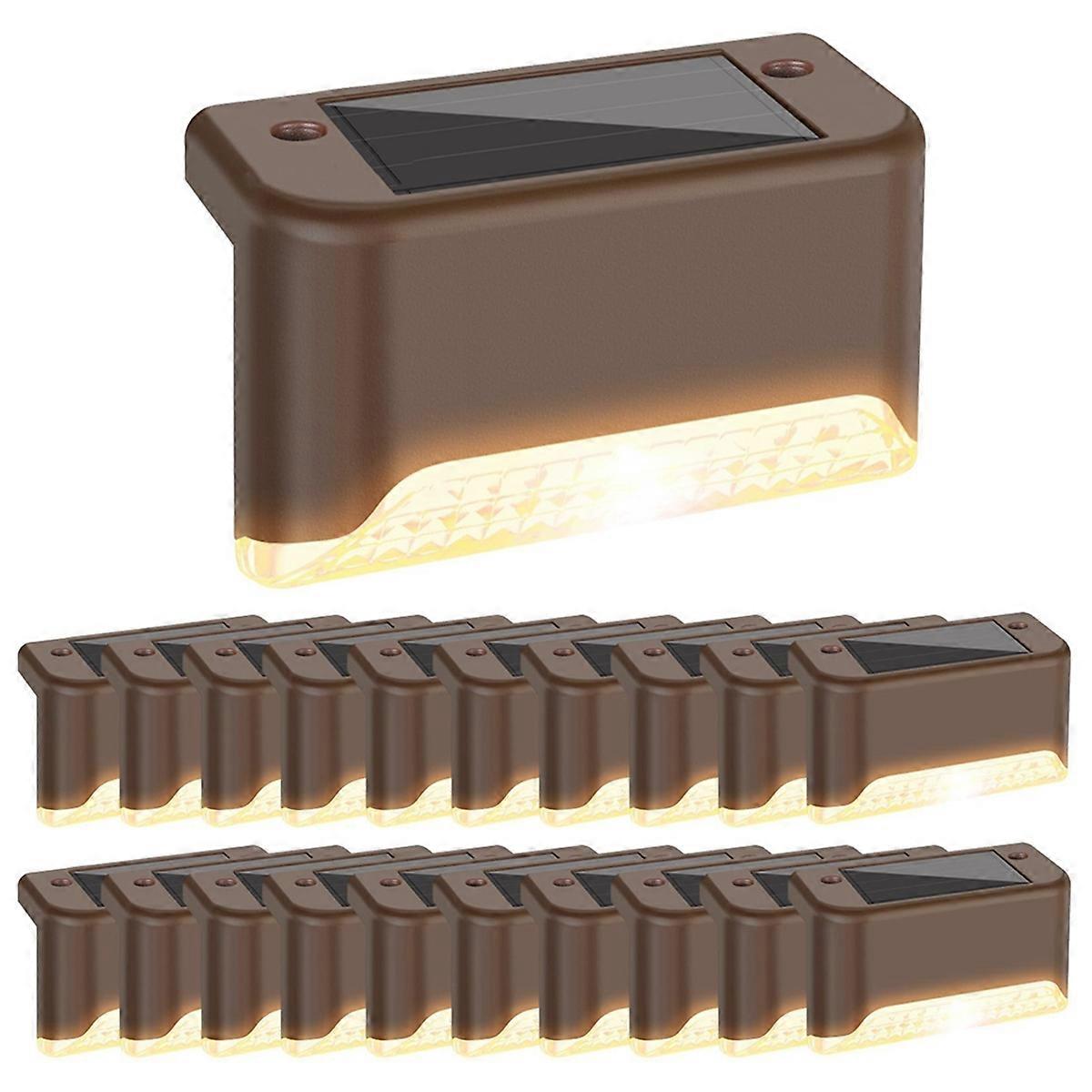 Solar Deck Light, Waterproof LED Solar Outdoor Step Light (20Pcs)