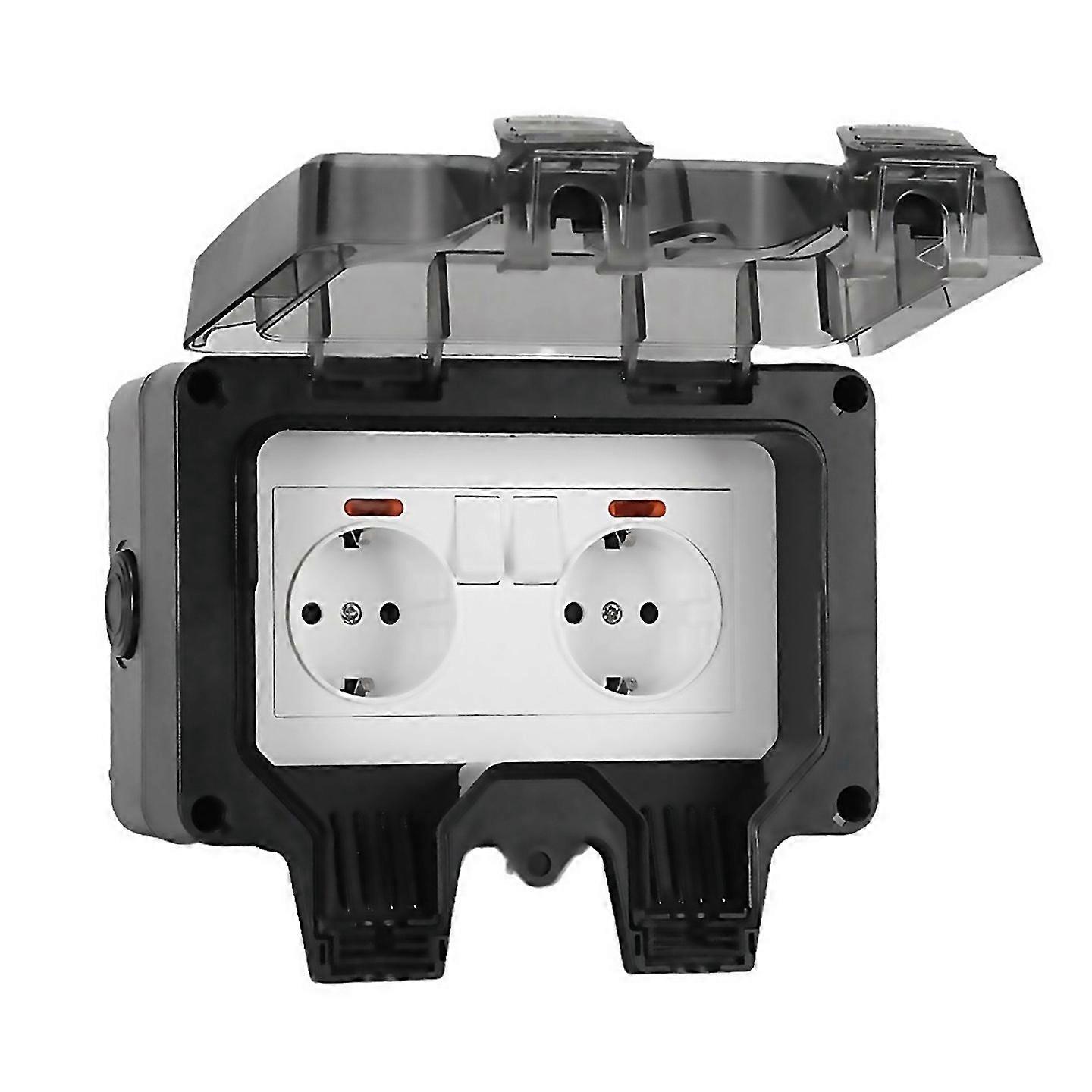 For Waterproof Socket Outdoor Wall Power Socket Ip66 Waterproof Eu