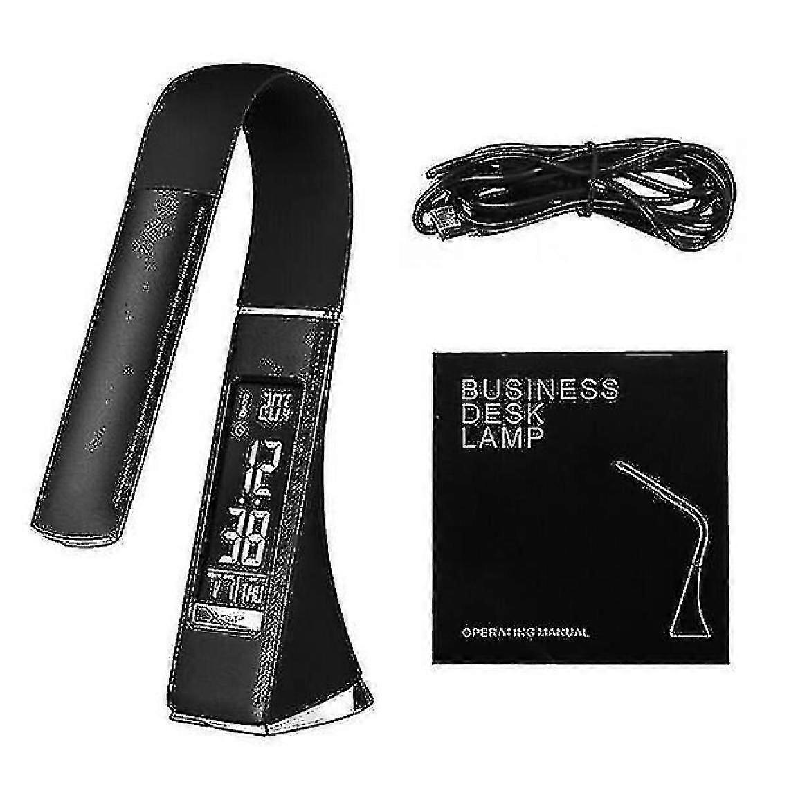 Light Plimable Led Light Desk Lamp Bedside Lamp (black)