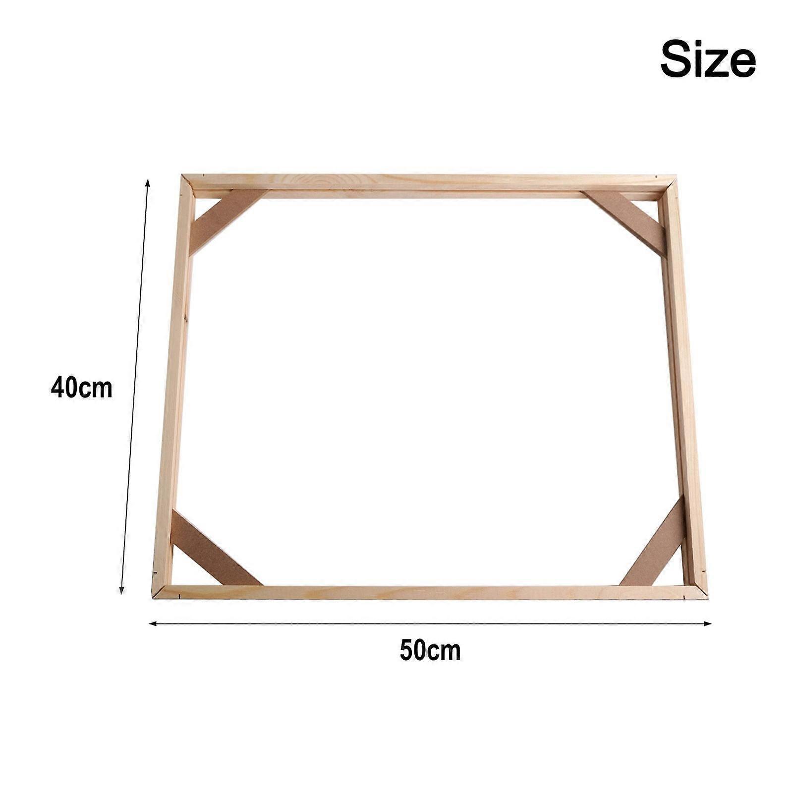 DIY Wooden Picture Frame 40x50cm, Compatible with Canvas & Posters, Modern Wall Decor for Photos or Art Display