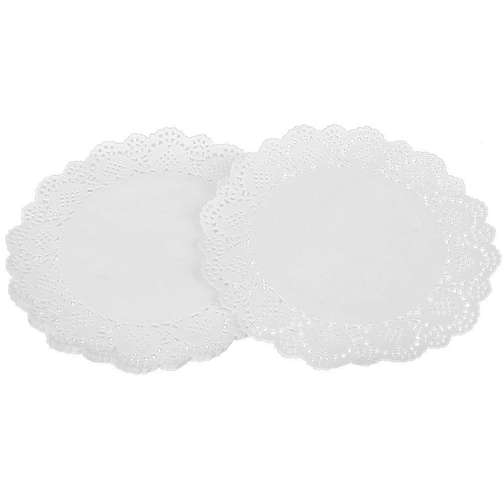 Flower Bottom Paper Doilies for Food Use 360Pcs White Lace Pattern