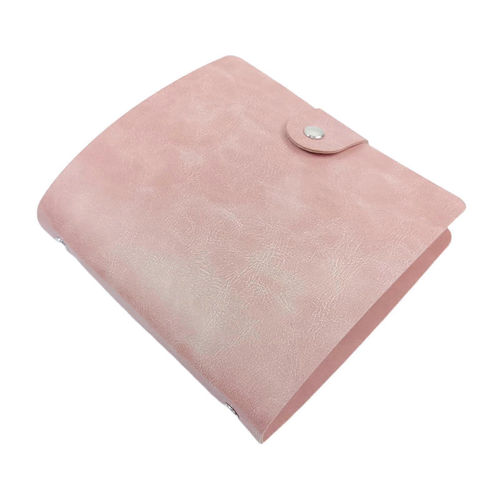 Faux Leather Folder Organizer With Adjustable Loops For Efficient Storage Pink For Gardening And Collecting