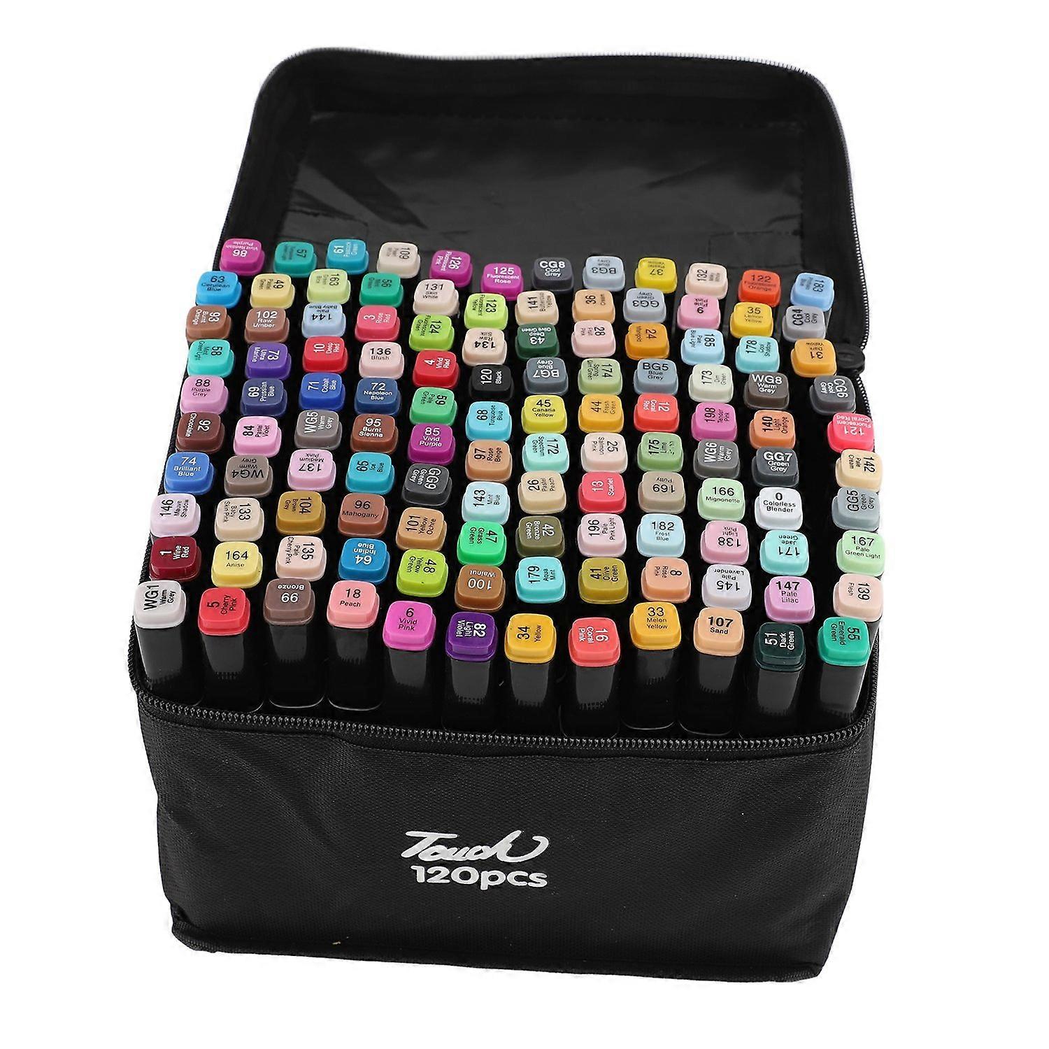 Feature:
1. DOUBLE TIP, DOUBLE THE FUN: Premium dual tips allow you to create various styles, sketch