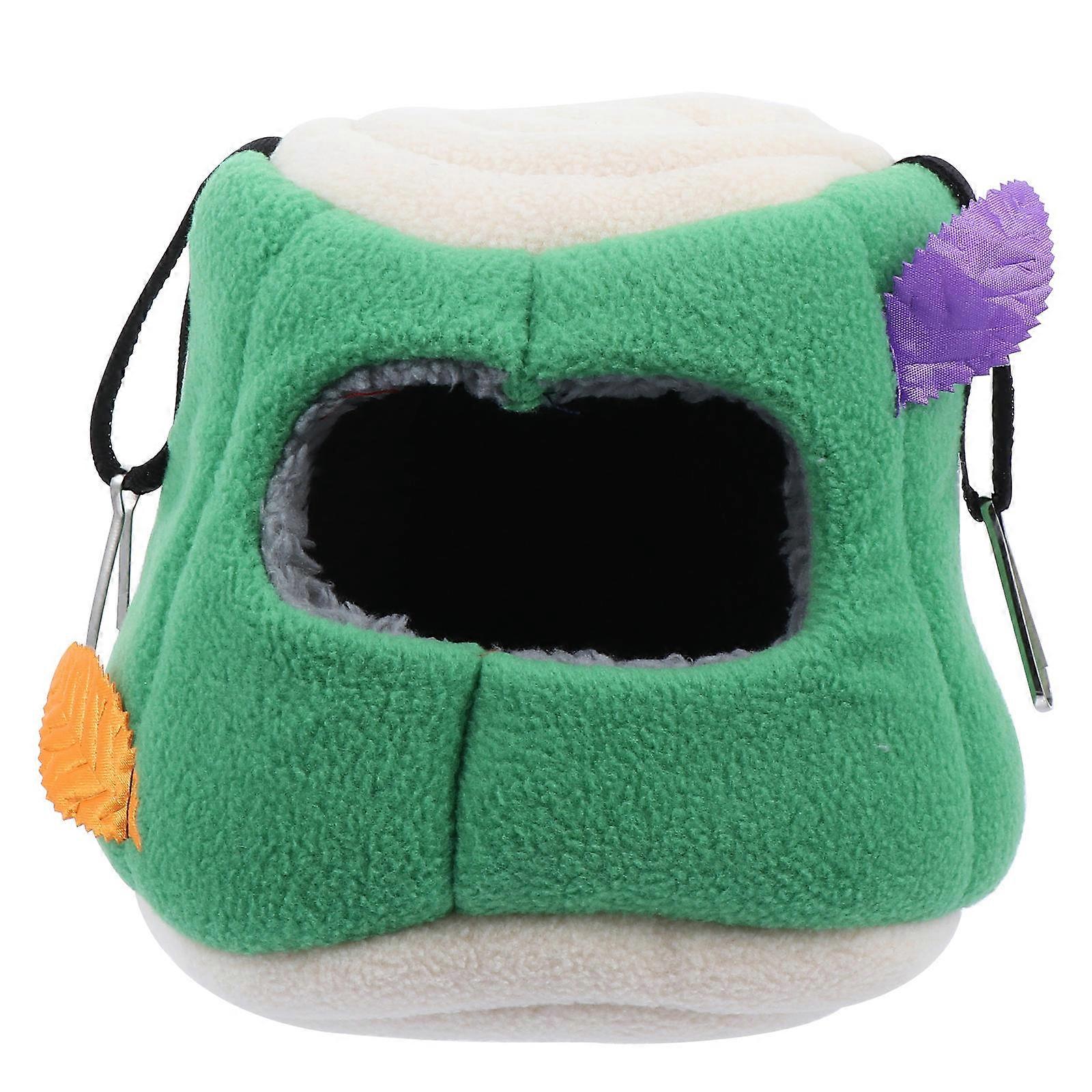 Hamster Hammock Green Plush Warm Cozy Bed Nest for Pet Use with Security