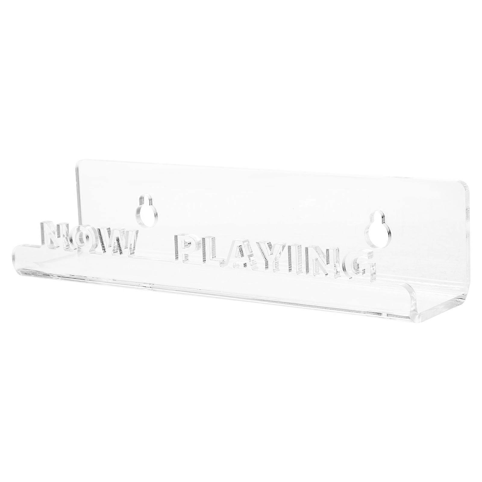 Clear Acrylic Vinyl Record Holder Shelf for 5Pcs Wall Display