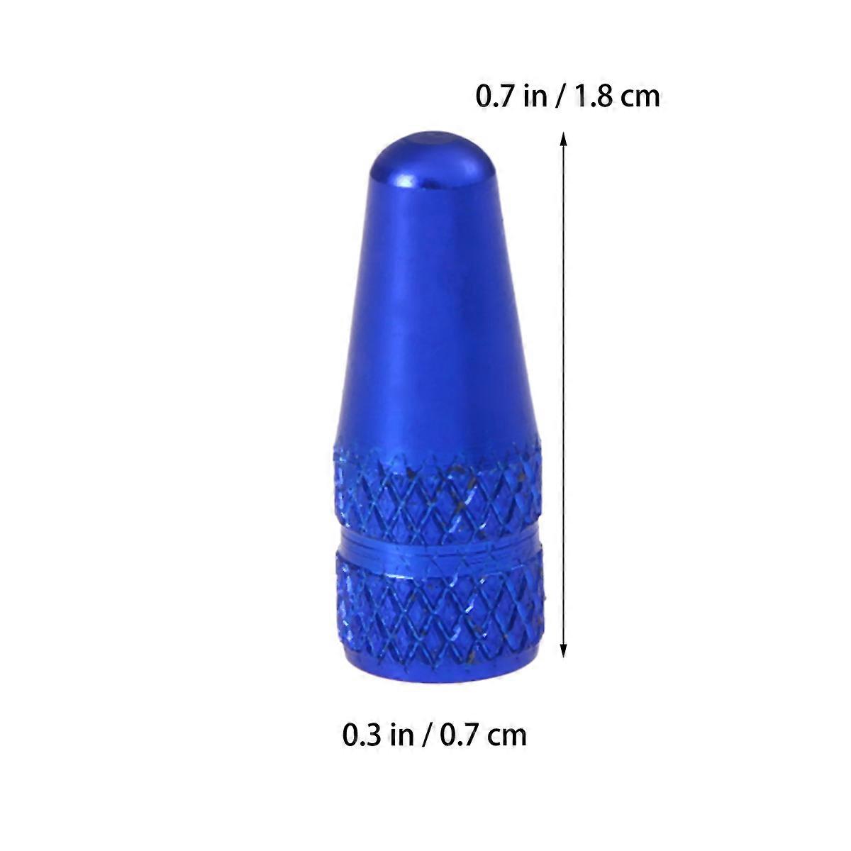 Cykelventilhattar Förhindrar Läckage Anodiserad Behandling Landsvägscykeldäckskydd 6 Styck Blå