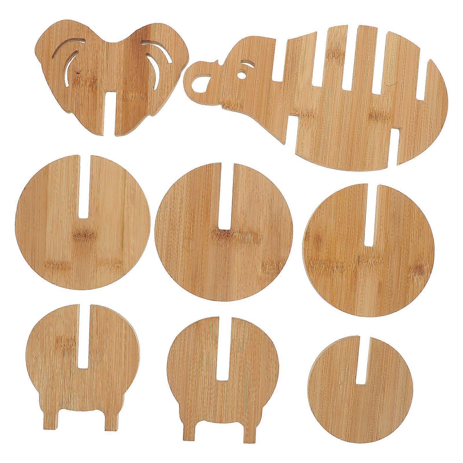 Bamboo Trivet Mat Creative Multi-Functional Pot Holder 1Set for Kitchen Use