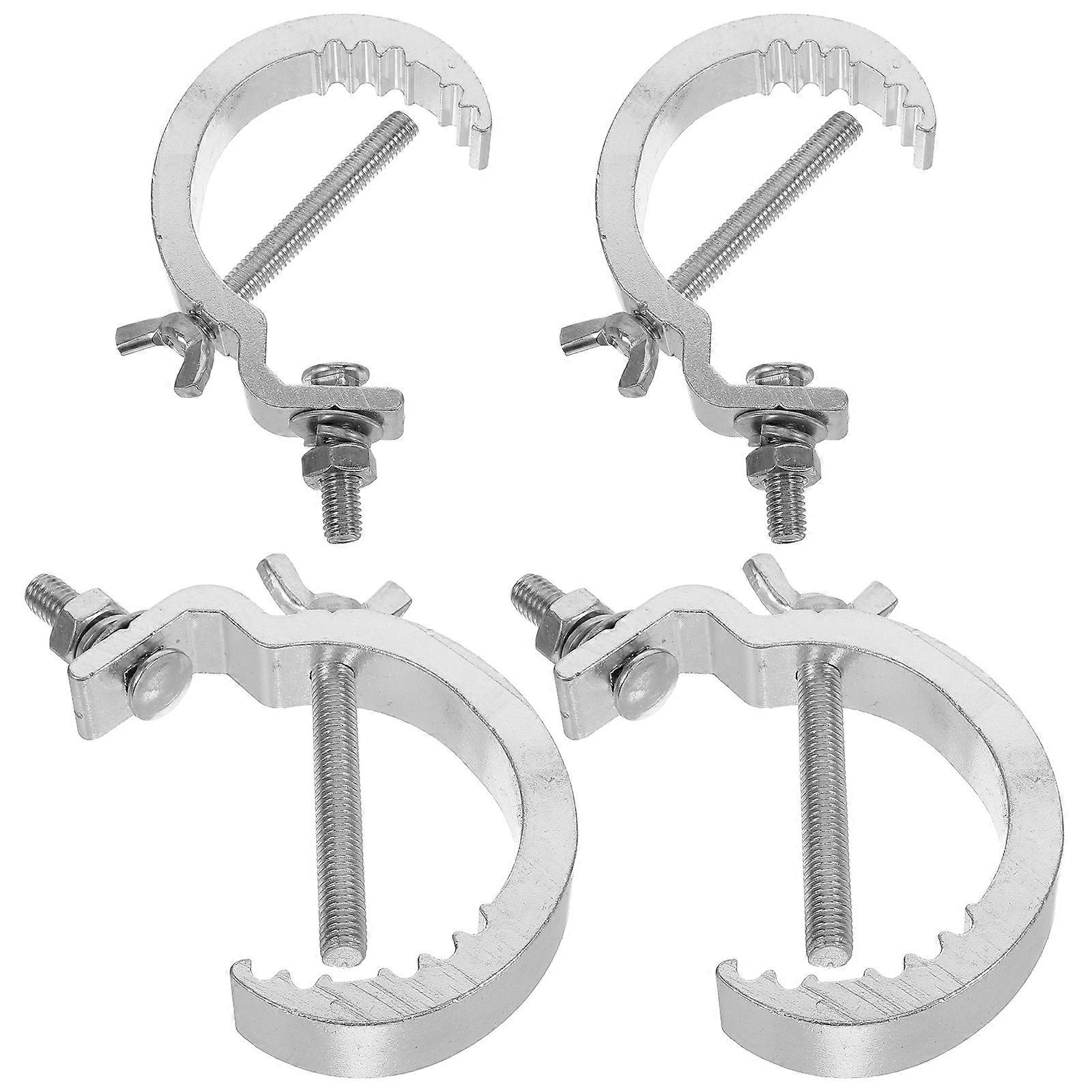 Silver Truss Clamp Stage Lighting Clamps for Hanging 16Pcs Heavy Duty Hooks
