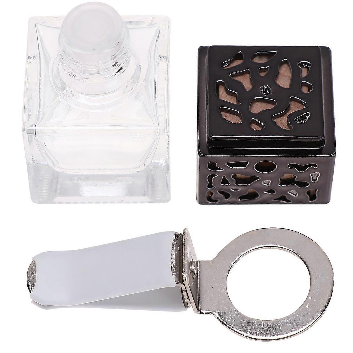 Black Car Air Vent Aromatherapy Bottle 8ml 360 Degree Rotatable Clip Perfect For Vehicle Air Vent Odor Removal 6 Pieces