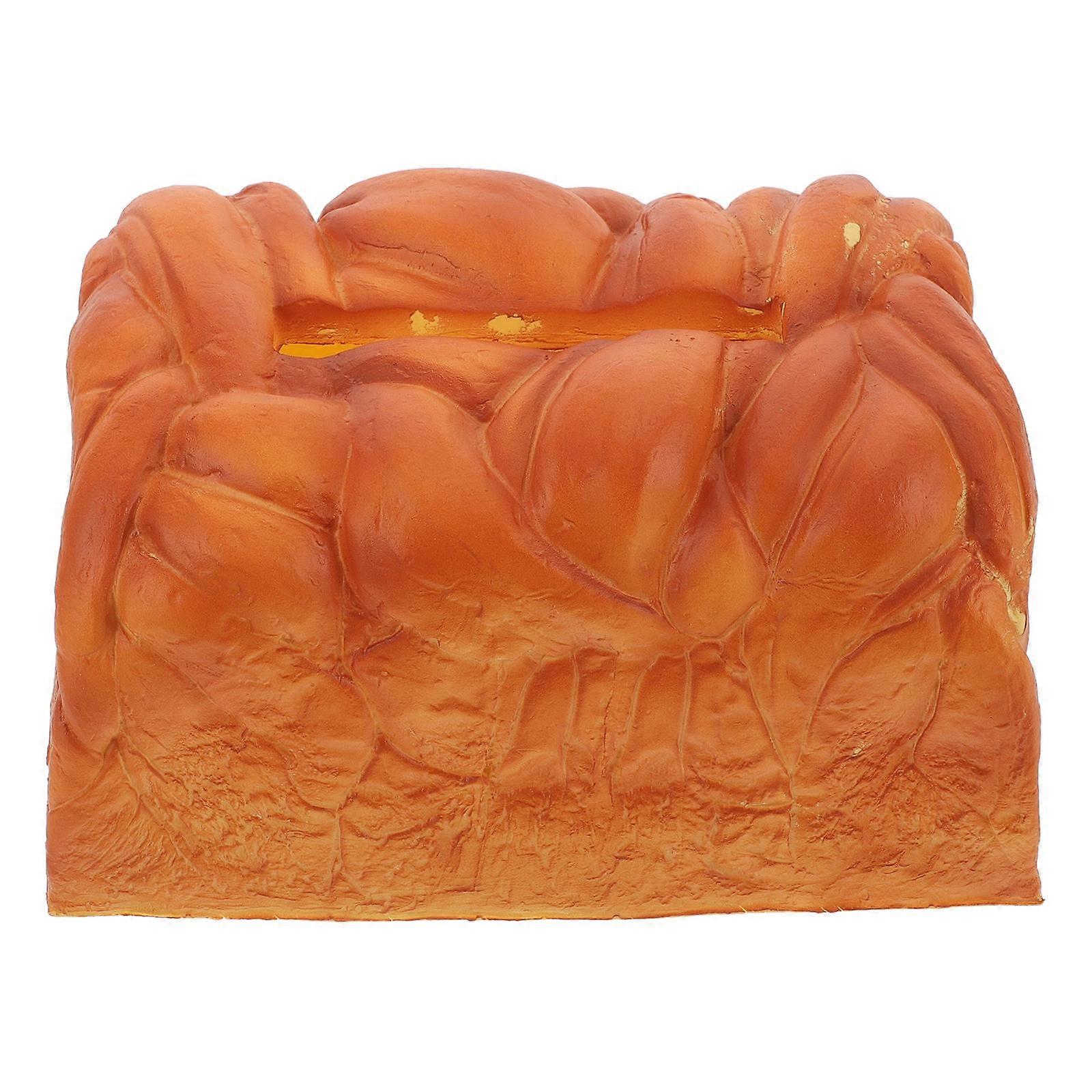 3Pcs Napkin Dispenser Brown Tissue Box for Car Loaf Bread