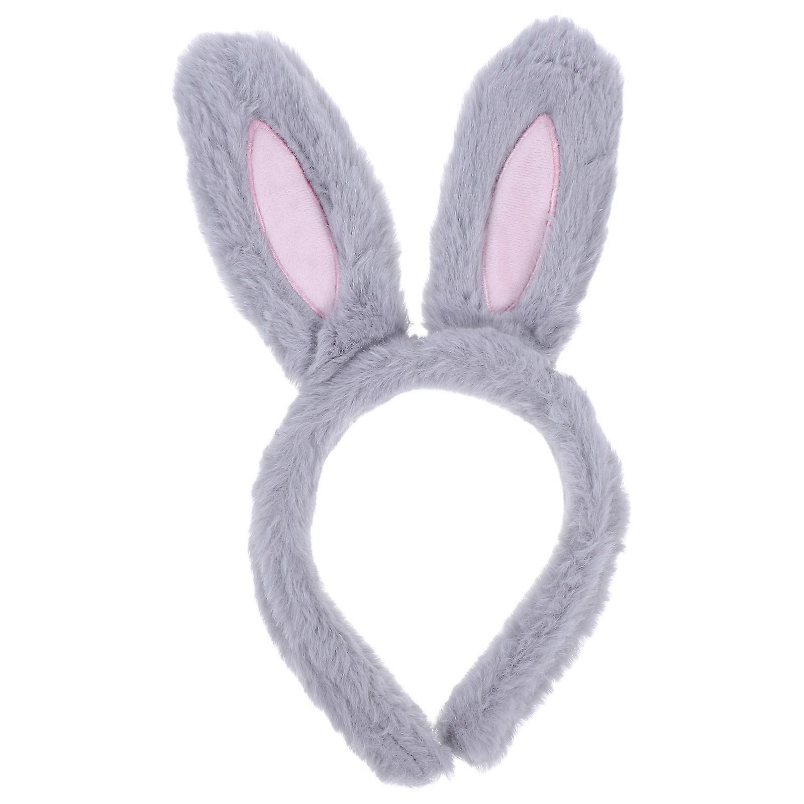 Plush Bunny Ears Hairband for Decorative Use 3Pcs Kids Head Hoop