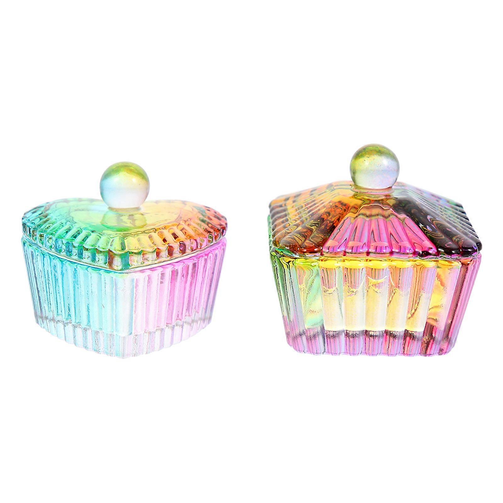 Manicure Liquid Mixing Glass Cup Accessory for Storage 6Pcs Set