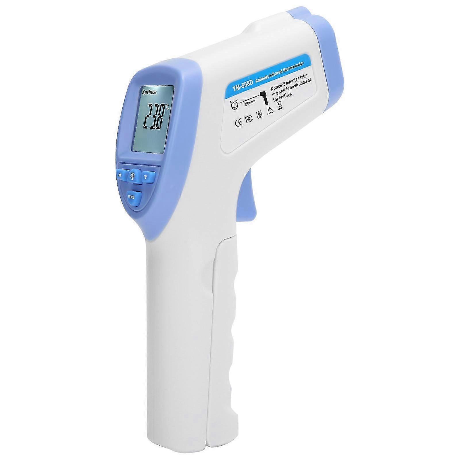 Veterinary Infrared Thermometer YM-558D for Animals, Plastic, As Shown