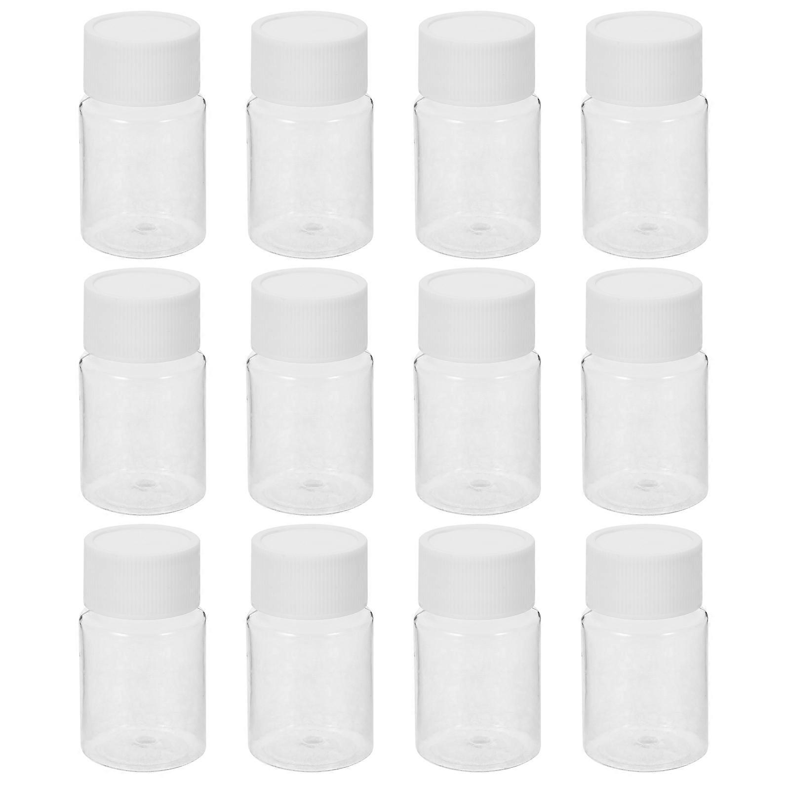 Empty Refillable Medicine Bottles 15ml With Cap For Outdoor Travel Designed For Travelers 24Pcs Transparent Containers