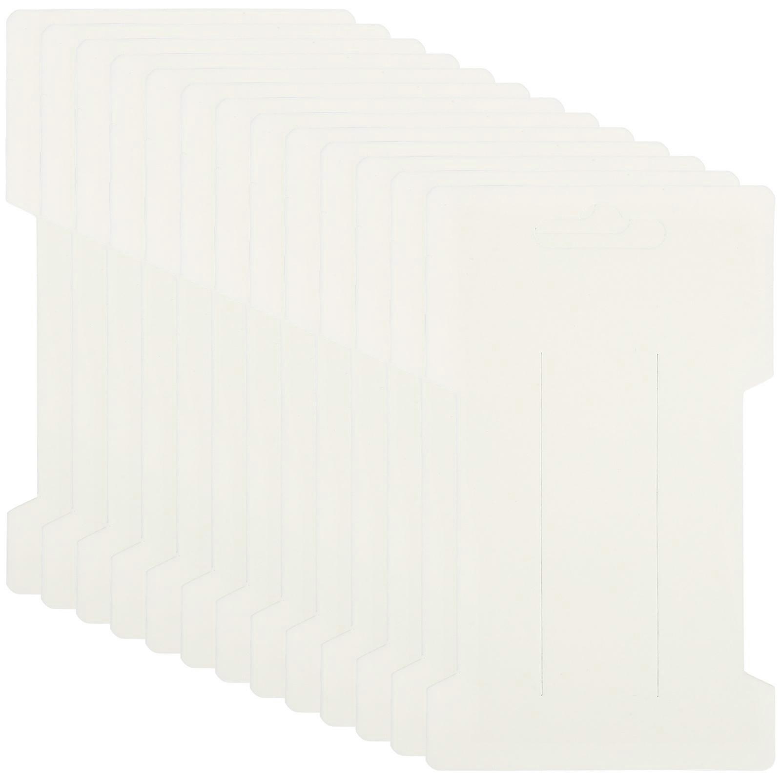 Bow Brooches Display Cards For Craft Makers 200 Pcs White Rectangular Retail Display Organization