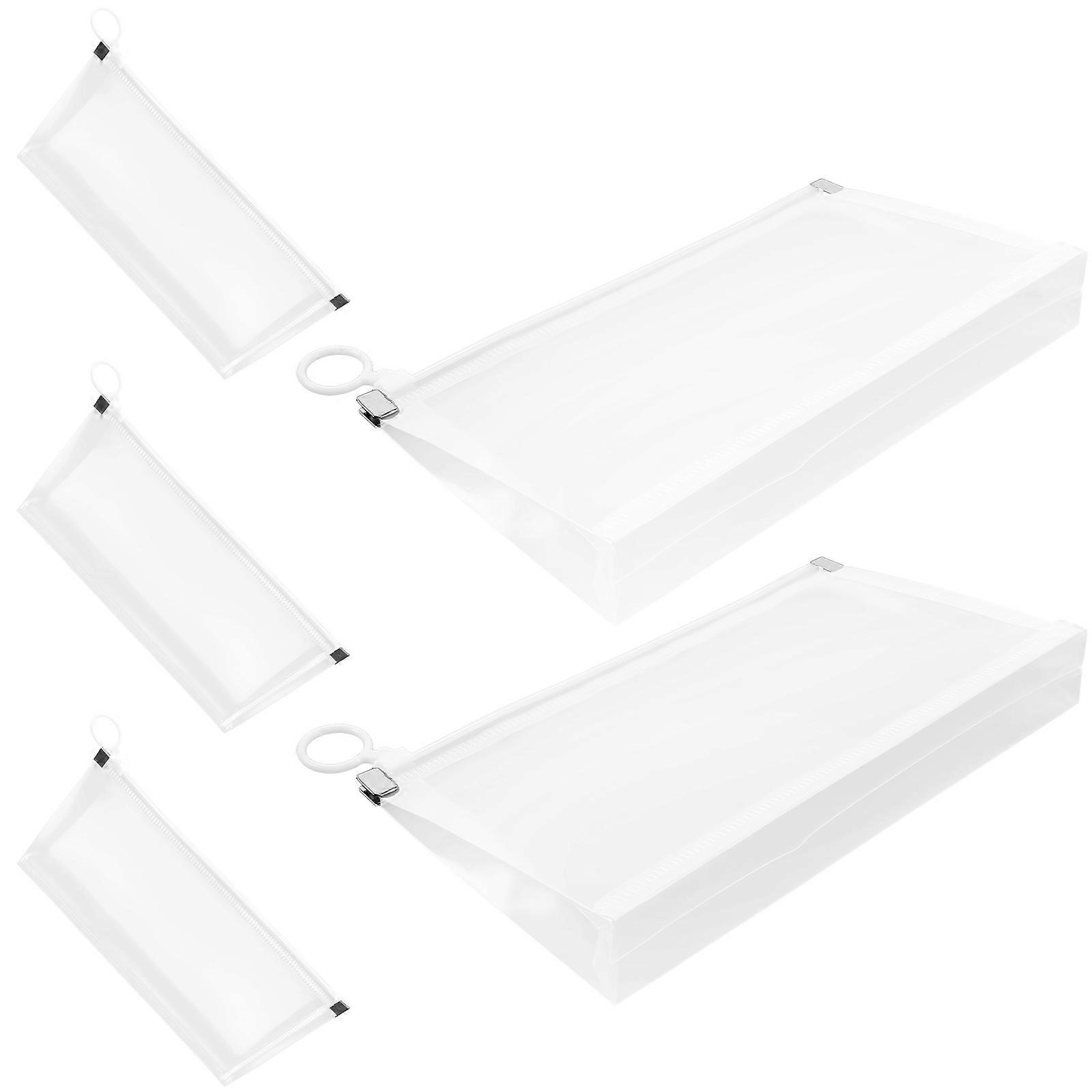 Plastic Envelopes For Documents File Bags Transparent Document Storage Business Handling Assistance 5Pcs