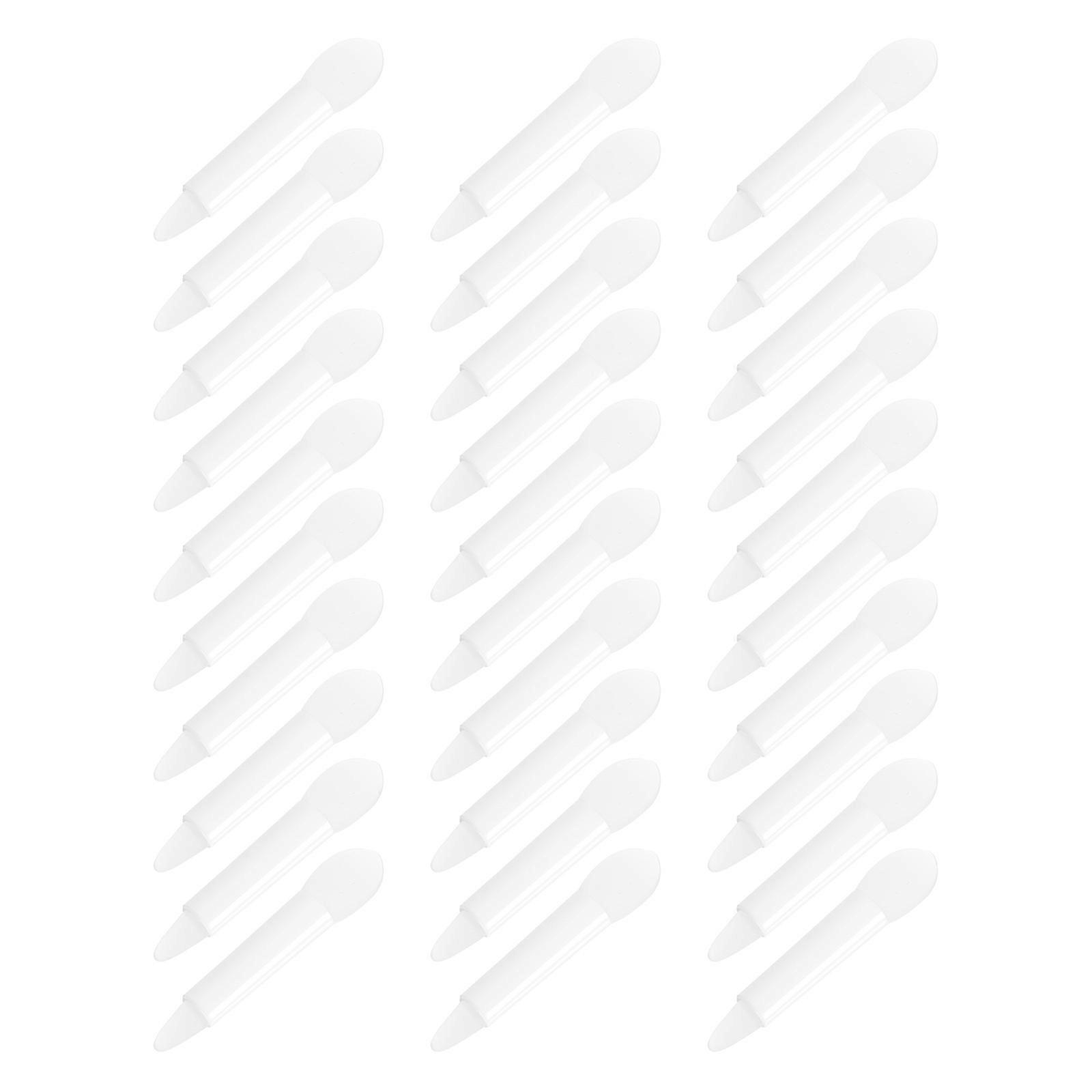 Silicone Lip Brushes Applicators Daily Use White 30Pcs