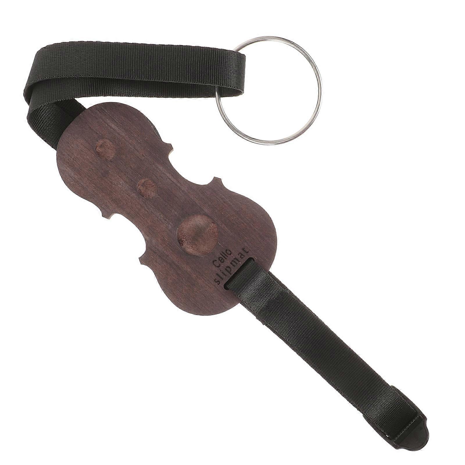 Portable Cello Non-Skid End Pin Holder Crafted From Wood Ideal For Cello Practice And Performance In Coffee Color 3Pcs