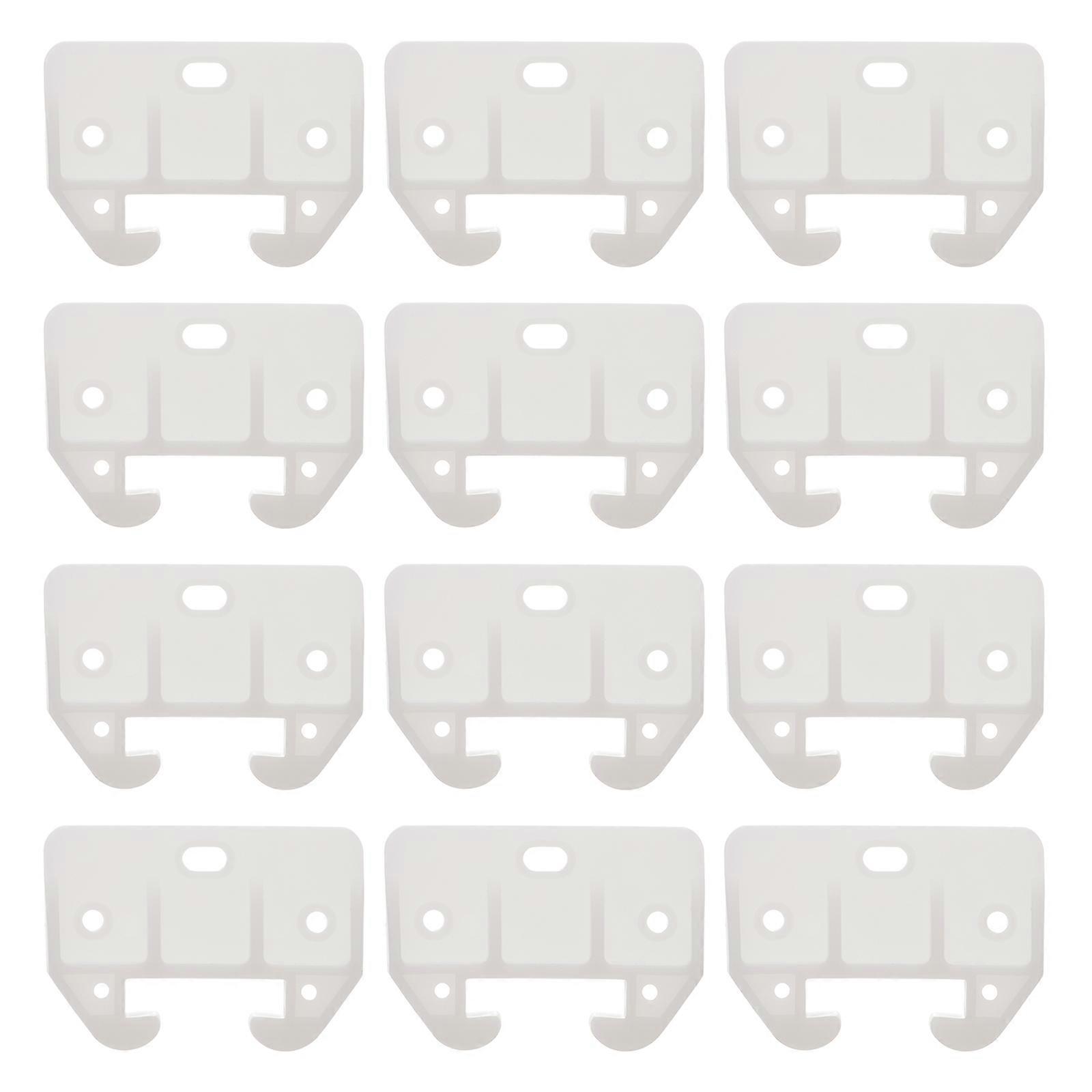 Drawer Rail Slides Plastic Track Guides For Cabinets Wardrobes And Home Users 24Pcs Rectangular Design