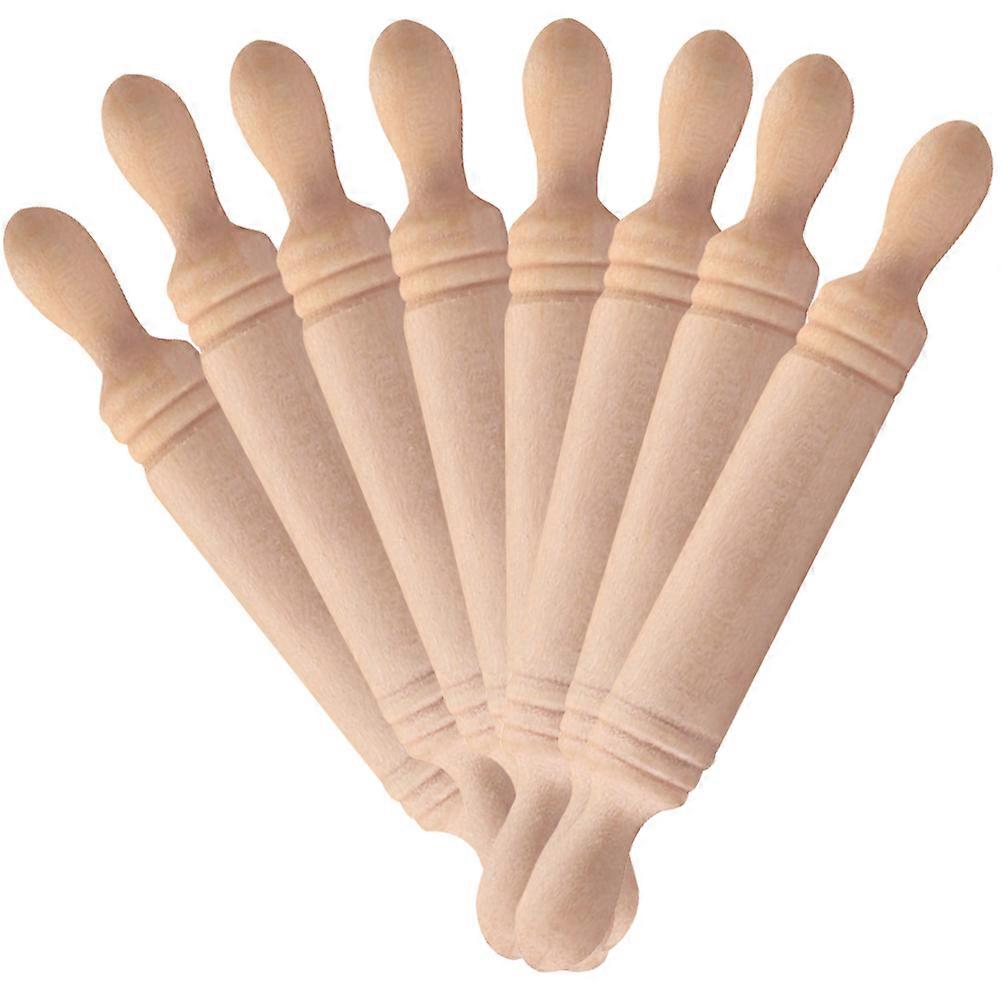 Mini House Rolling Pin Wooden Toy for Home Use 40Pcs Set
