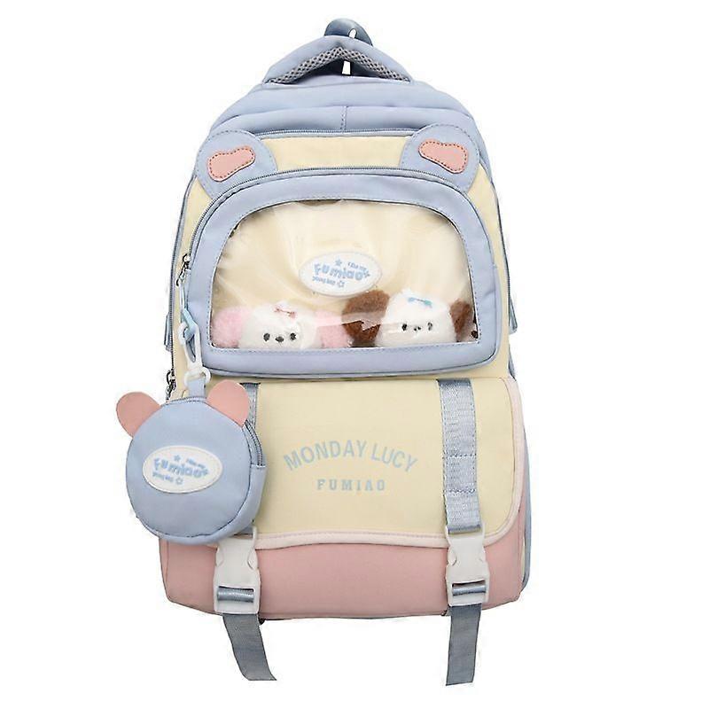 School Backpack Bring A Coin Purse Blue