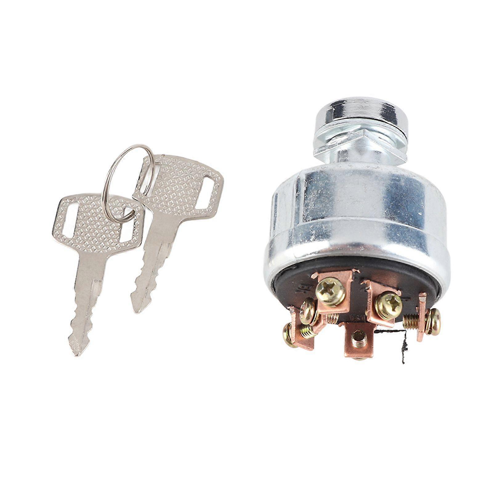 For Kobelco SK2003 SK2005 SK1205 Ignition Starter Switch with 6 Terminal Wire Digger 2 Keys