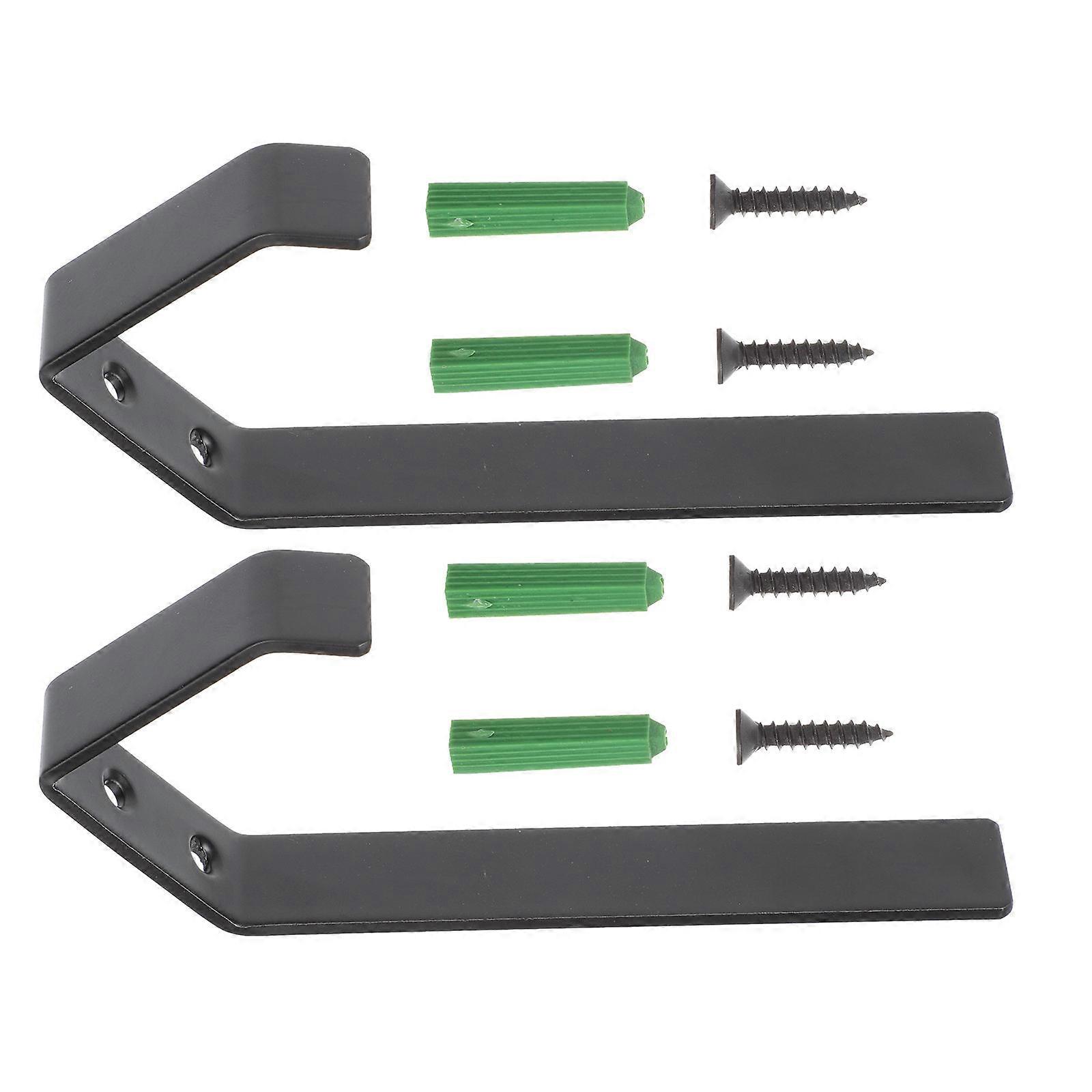 Motorcycle Wall Hook for Storage 2Sets Black Stainless Steel