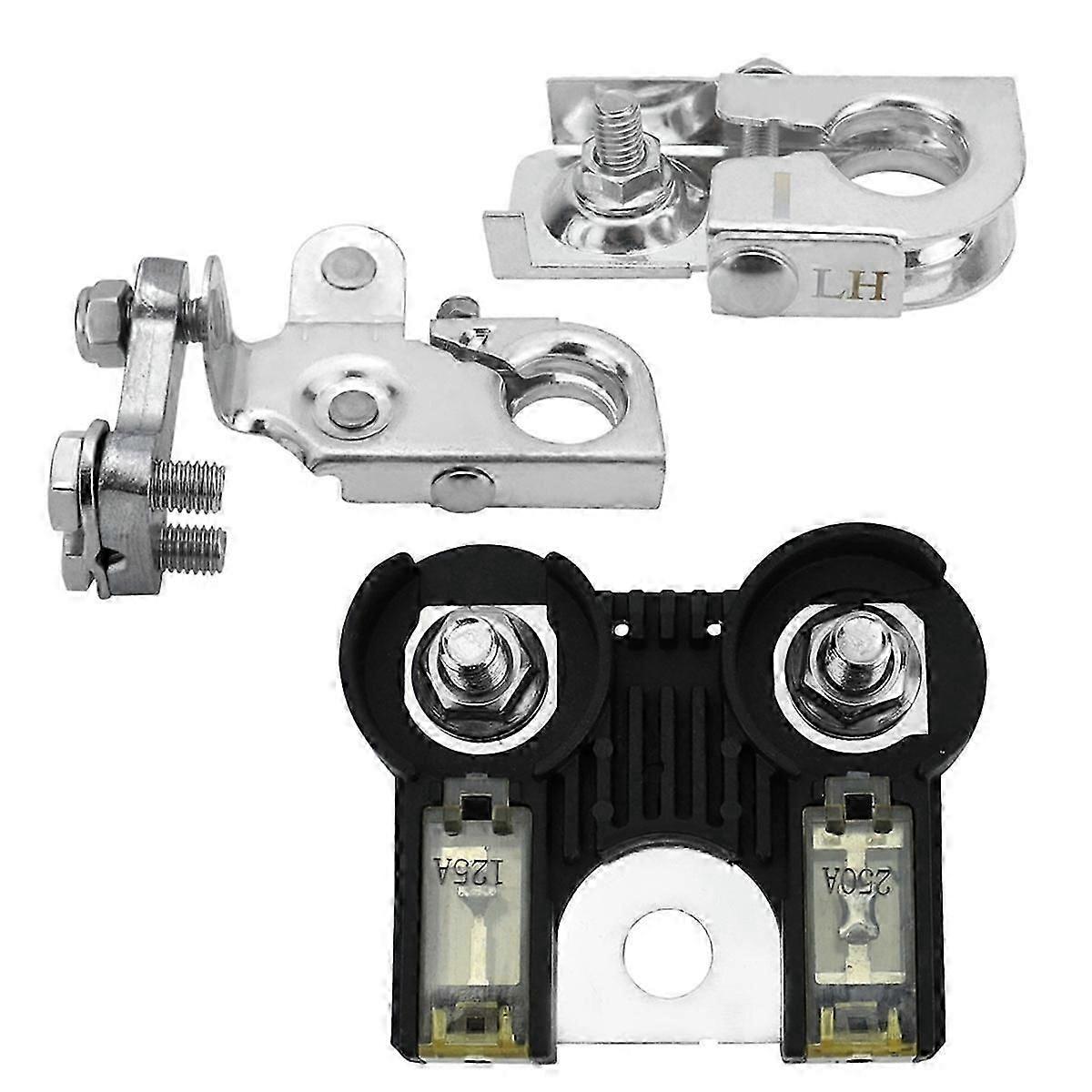 Battery Fuse and Positive & Negative Battery Terminal Clamps for 2011-2014 Replace AL3Z-14526-AA (125A/250A)-Good