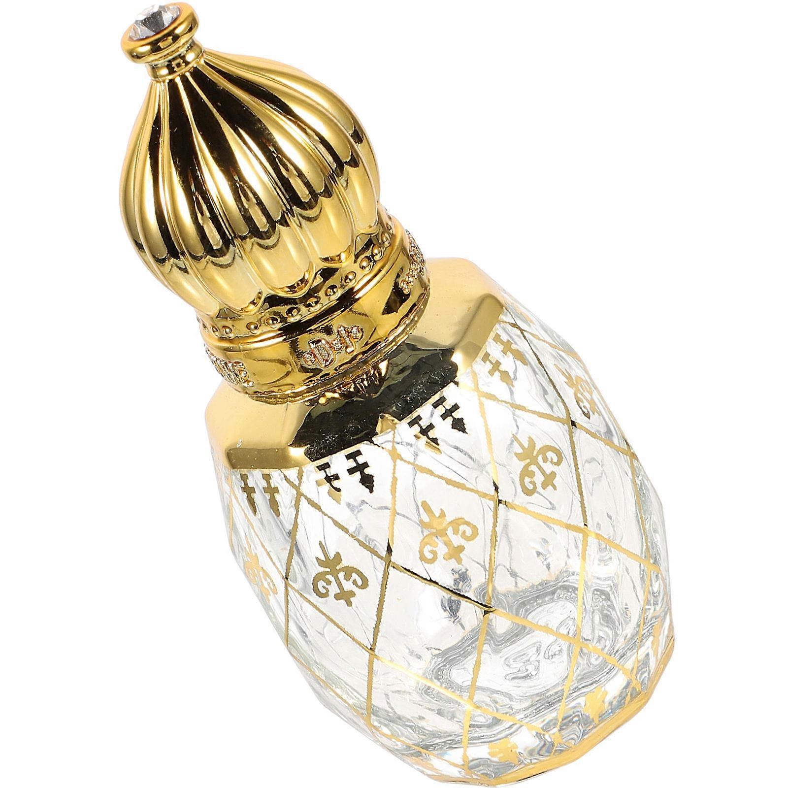 Arabian Style Empty Perfume Bottle Glass for Storage 3Pcs Pack