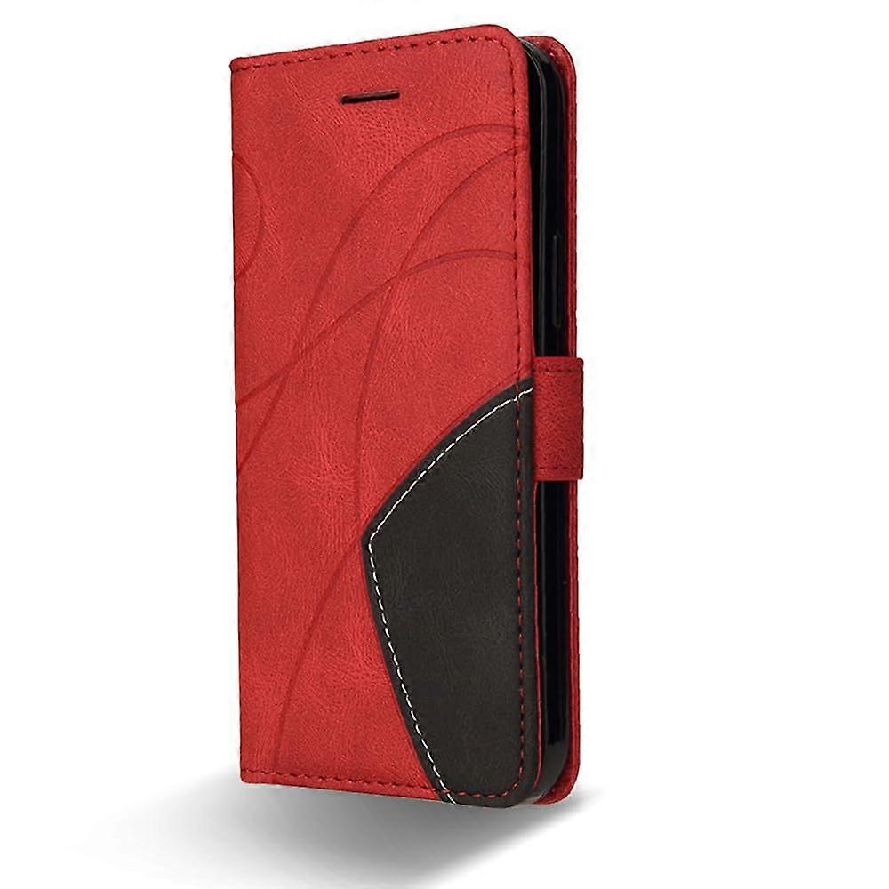 Slim Dual Tone Leather Soft Touch Leather And TPU With Card Slots for Nord CE 5G