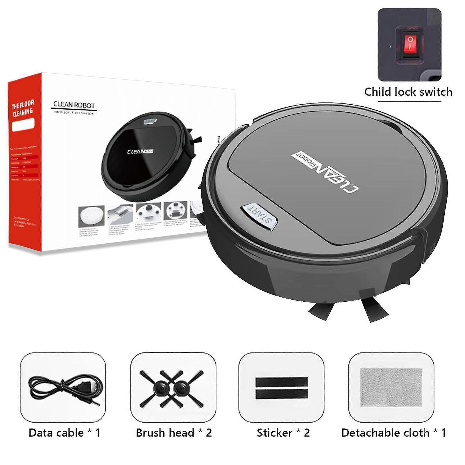 Fnyoxu 3-in-1 Robot Turbine Exhaust & Mop Combo, Compatible with [Model], Cleans Dust, Hair, Ideal for Hard Floors