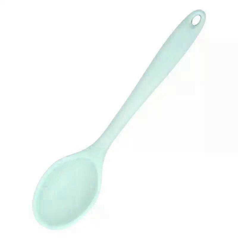 Silicone world Silicone Spoon Mixing Soup Spoons Kitchen Mixing Ladle Cooking Utensils Kitchenware Tool for Stirring and Serving
