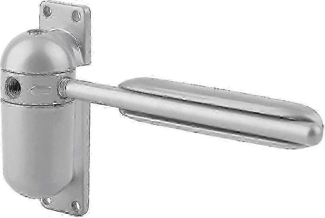 Automatic Self-Closing Door Spring with Durable Mounting Surface in Grey