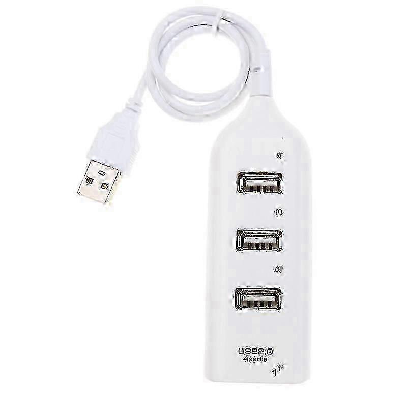 Mini 4-Port USB 2.0 High-Speed Splitter Adapter for Laptop and PC