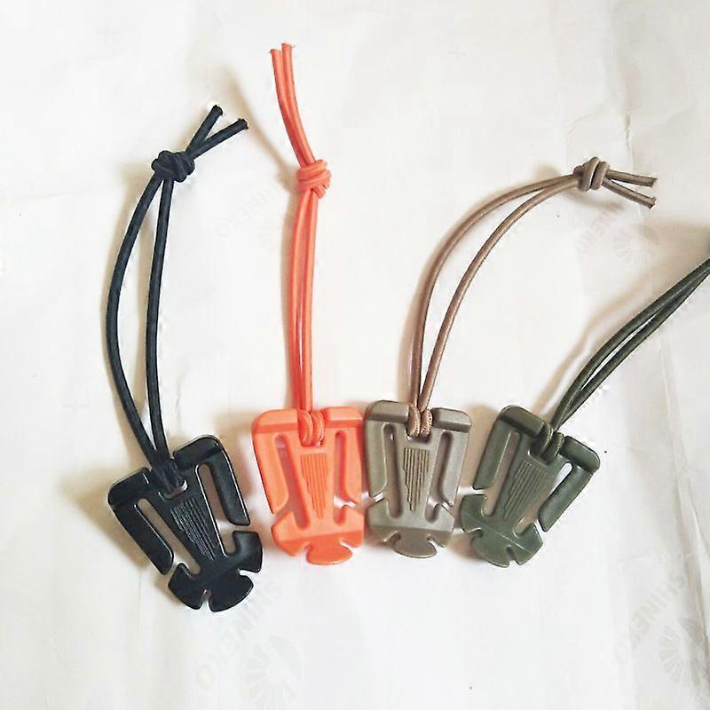 10pcs  Buckles Strap Clip Belt Keeper Tactical Strap Management Tool With Elastic String