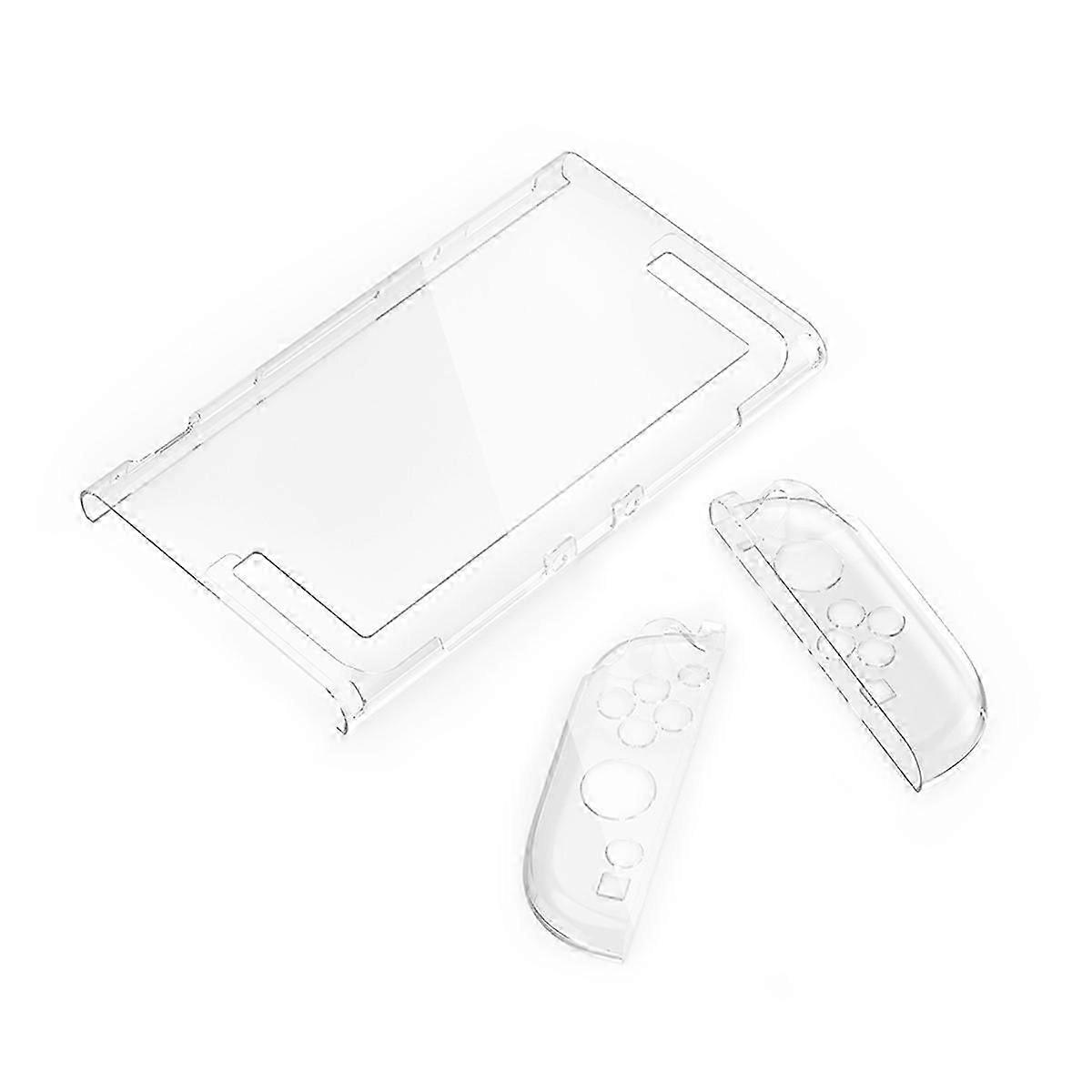 Transparent Crystal PC Hard Shell Case for Switch 2 Anti-Slip Protective Cover Full Console Protecti