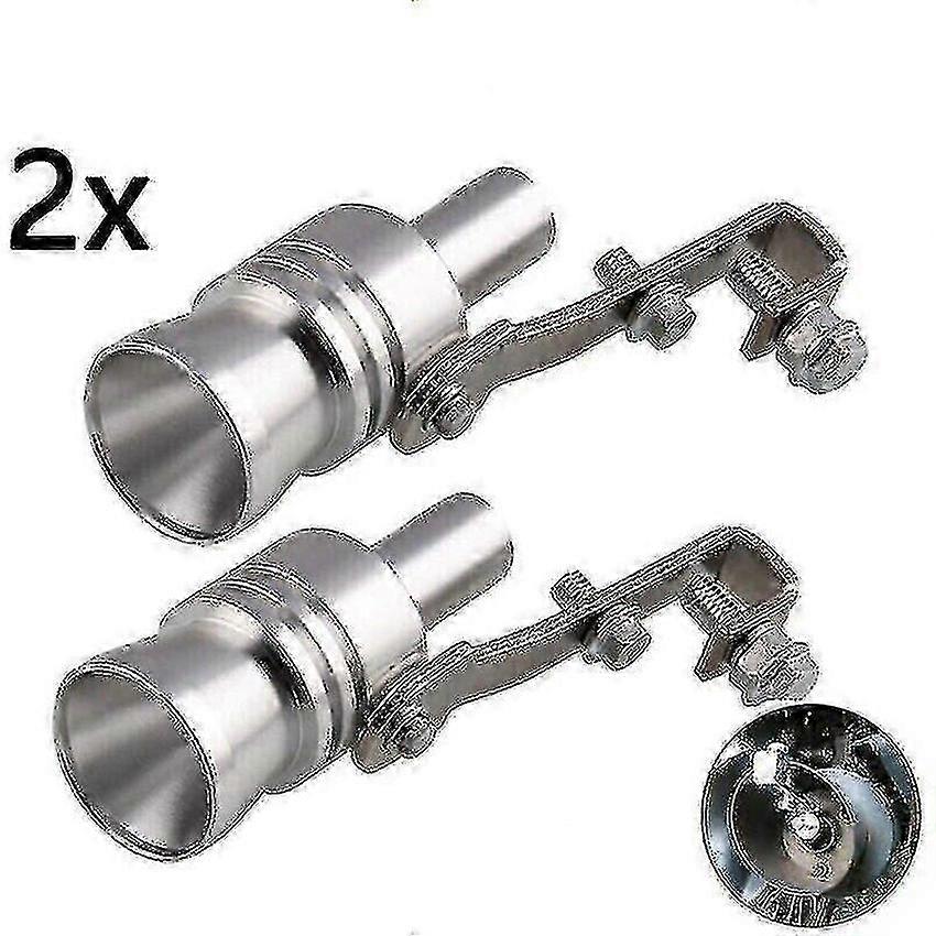 2x XL Auto Auspuffrohr Turbo Sound Simulator