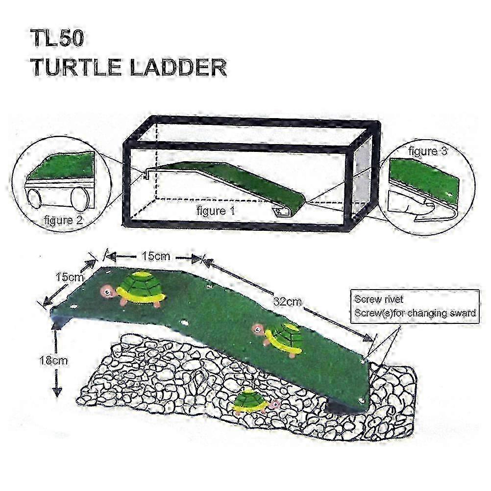 Turtle Ladder Plastic Turtle Rooftop Floating Pier Reptile Rest Platform Aquarium Tank Decoration